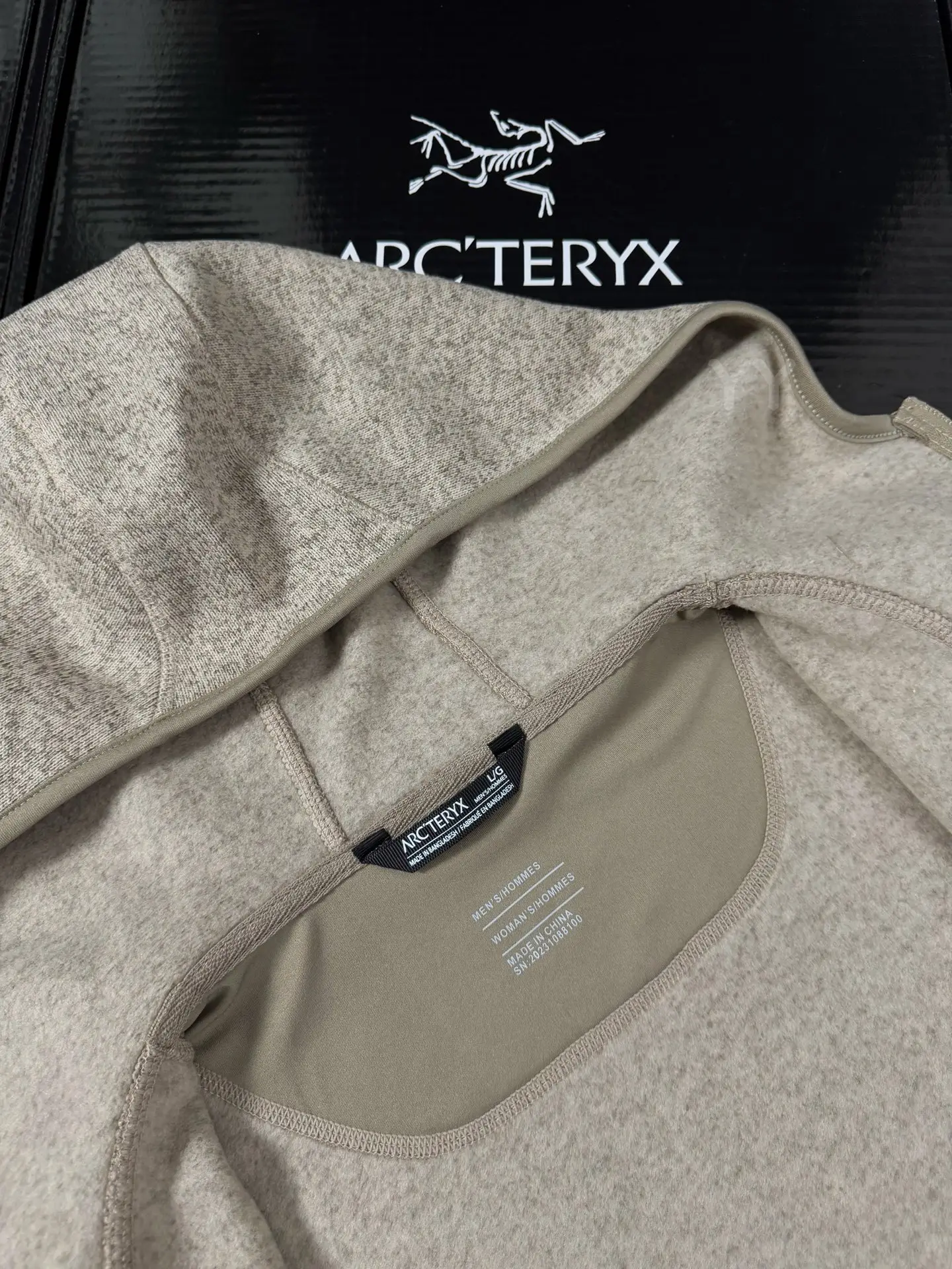 Covert Wool-Blend Fleece Hooded Jacket D26020651 — view 7