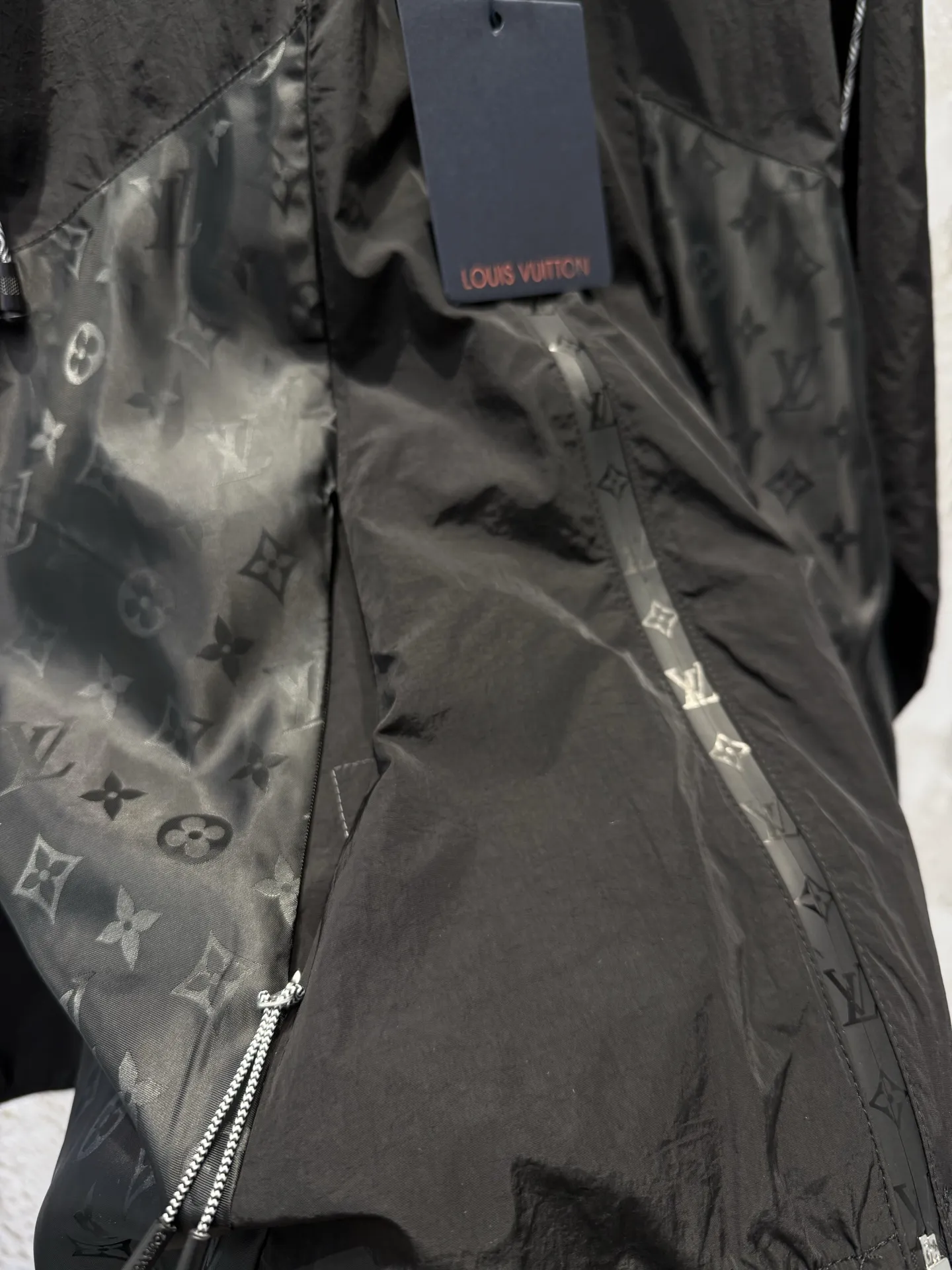 Monogram Panel Hooded Windbreaker Jacket D26513372 — view 6