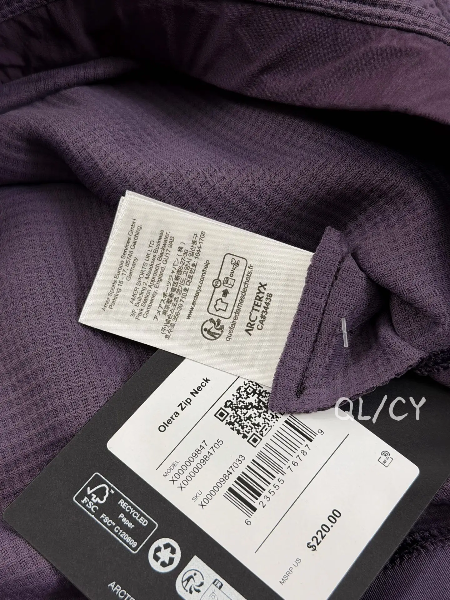 Olera Waffle-Knit Quarter-Zip Sweatshirt D27020948 — view 8