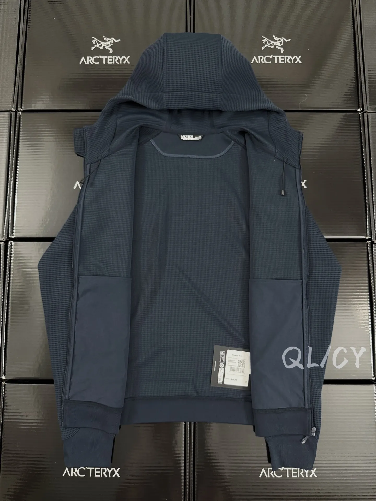 Olera Waffle-Knit Hooded Jacket D28020893 — view 7