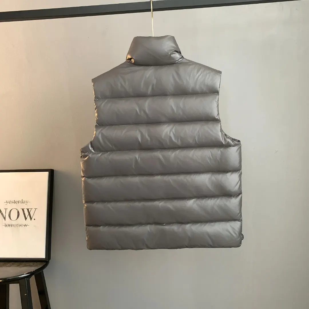 Moncler Glossy Down-Filled Puffer Vest D34024724 — view 2