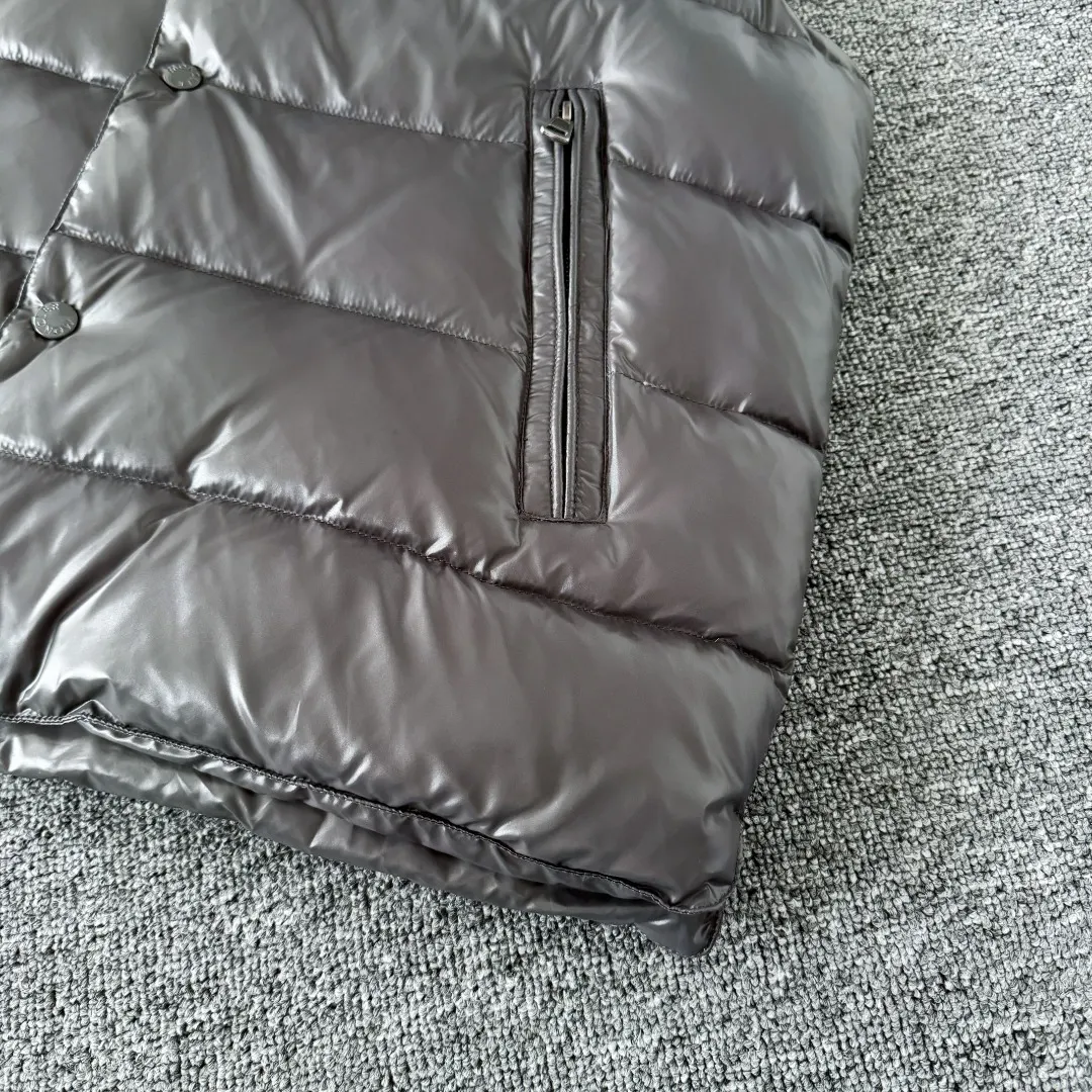 Moncler Glossy Down-Filled Puffer Vest D34024724 — view 5