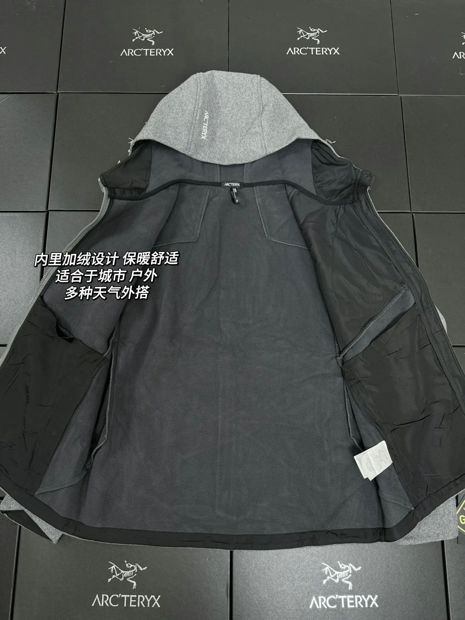 Sawyer Wool Hooded Softshell Jacket D35020640 — view 8