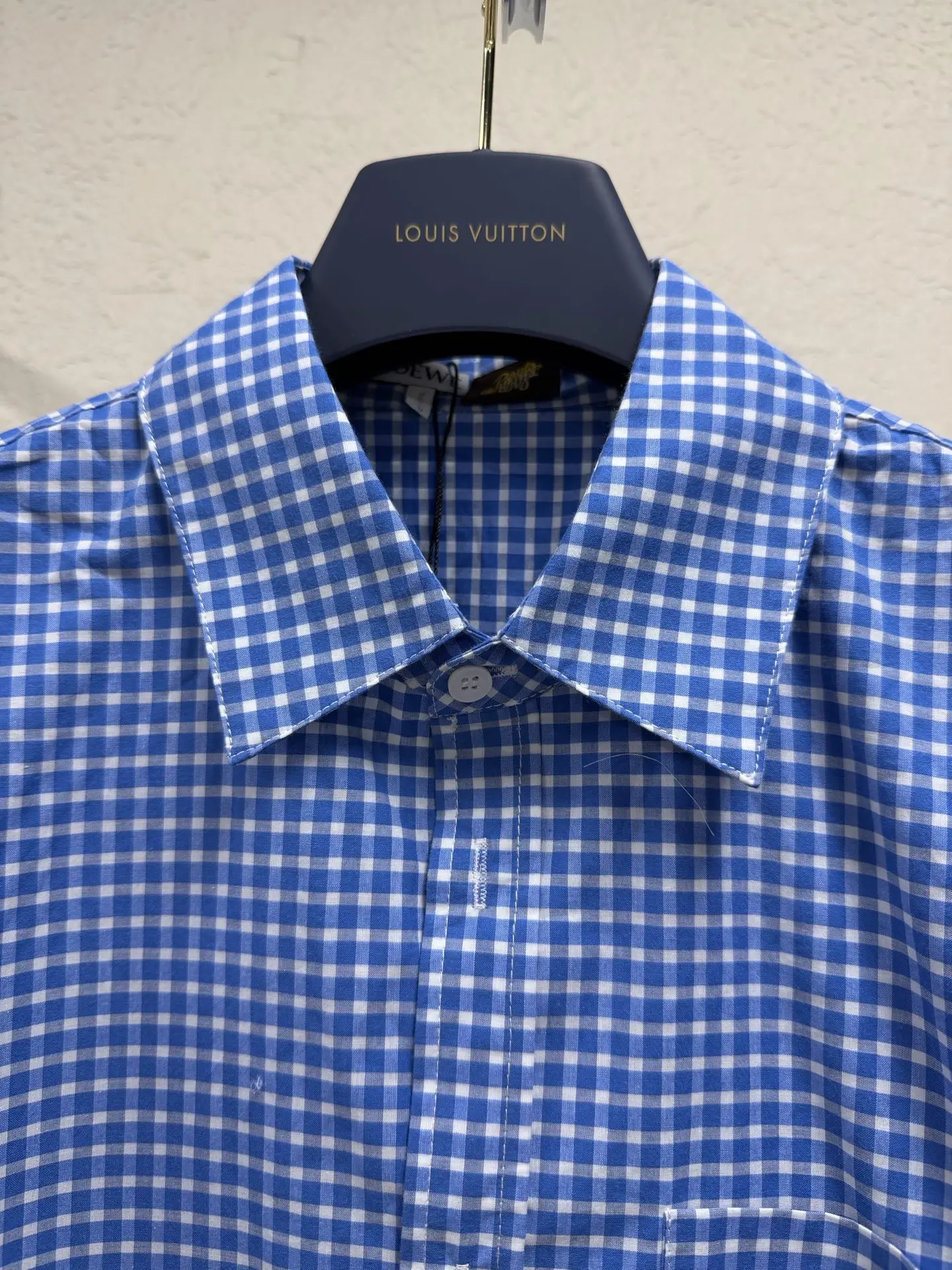 Anagram Embroidered Gingham Cotton Shirt D26019093 — view 8