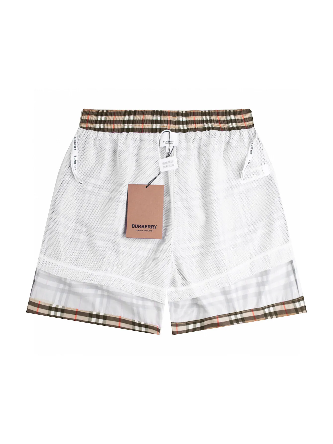 Vintage Check Drawstring Swim Shorts D10516284 — view 5