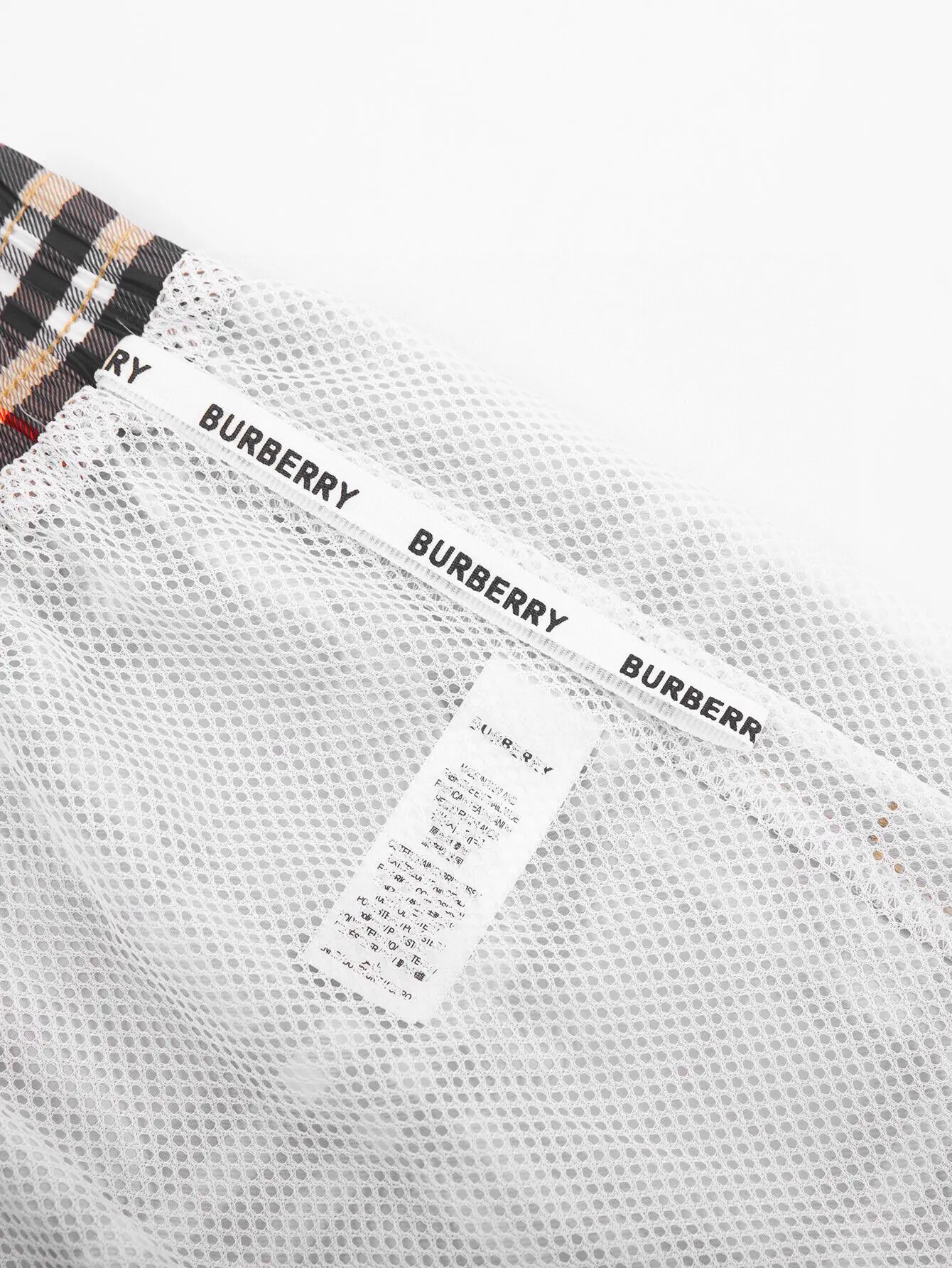 Vintage Check Drawstring Swim Shorts D10516284 — view 10