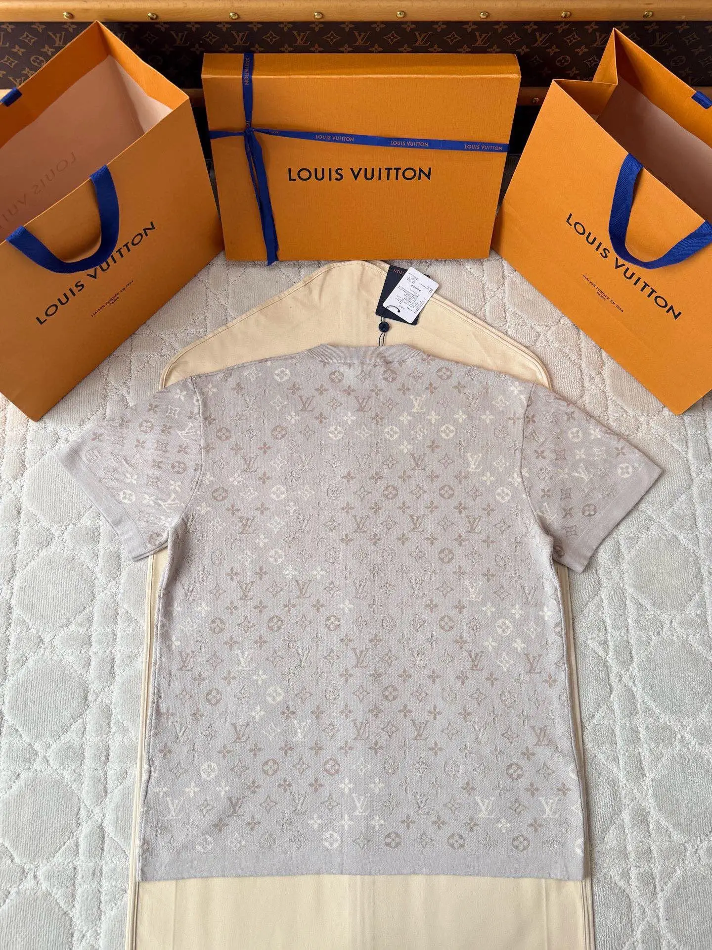 Monogram Jacquard Wool-Blend Knit T-Shirt D17516279 — view 2