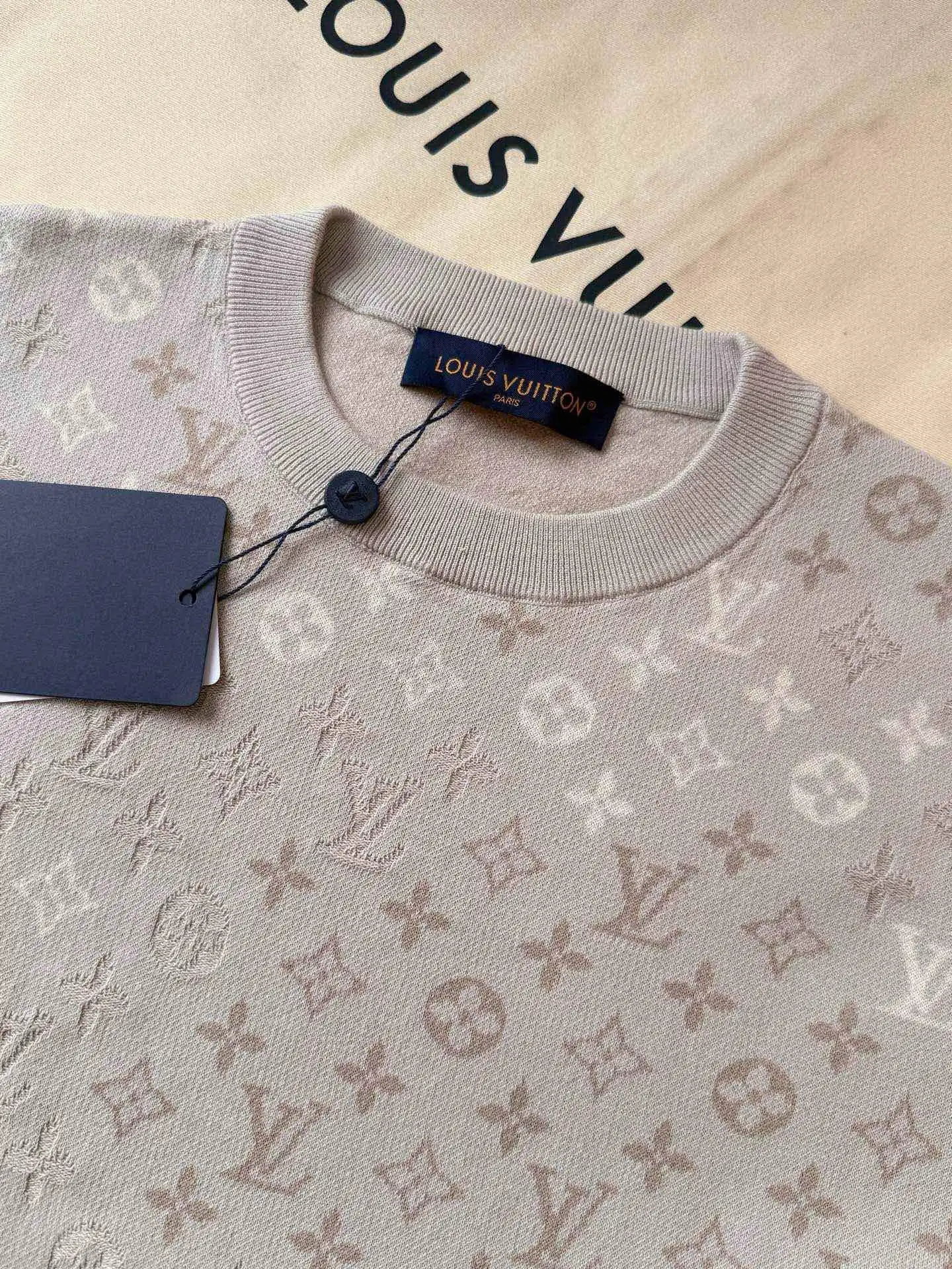 Monogram Jacquard Wool-Blend Knit T-Shirt D17516279 — view 7