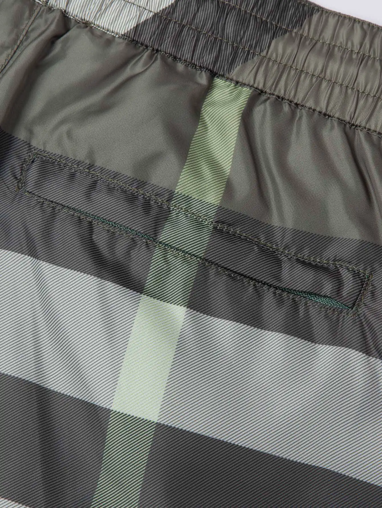 Check Print Drawstring Swim Shorts D10516287 — view 7