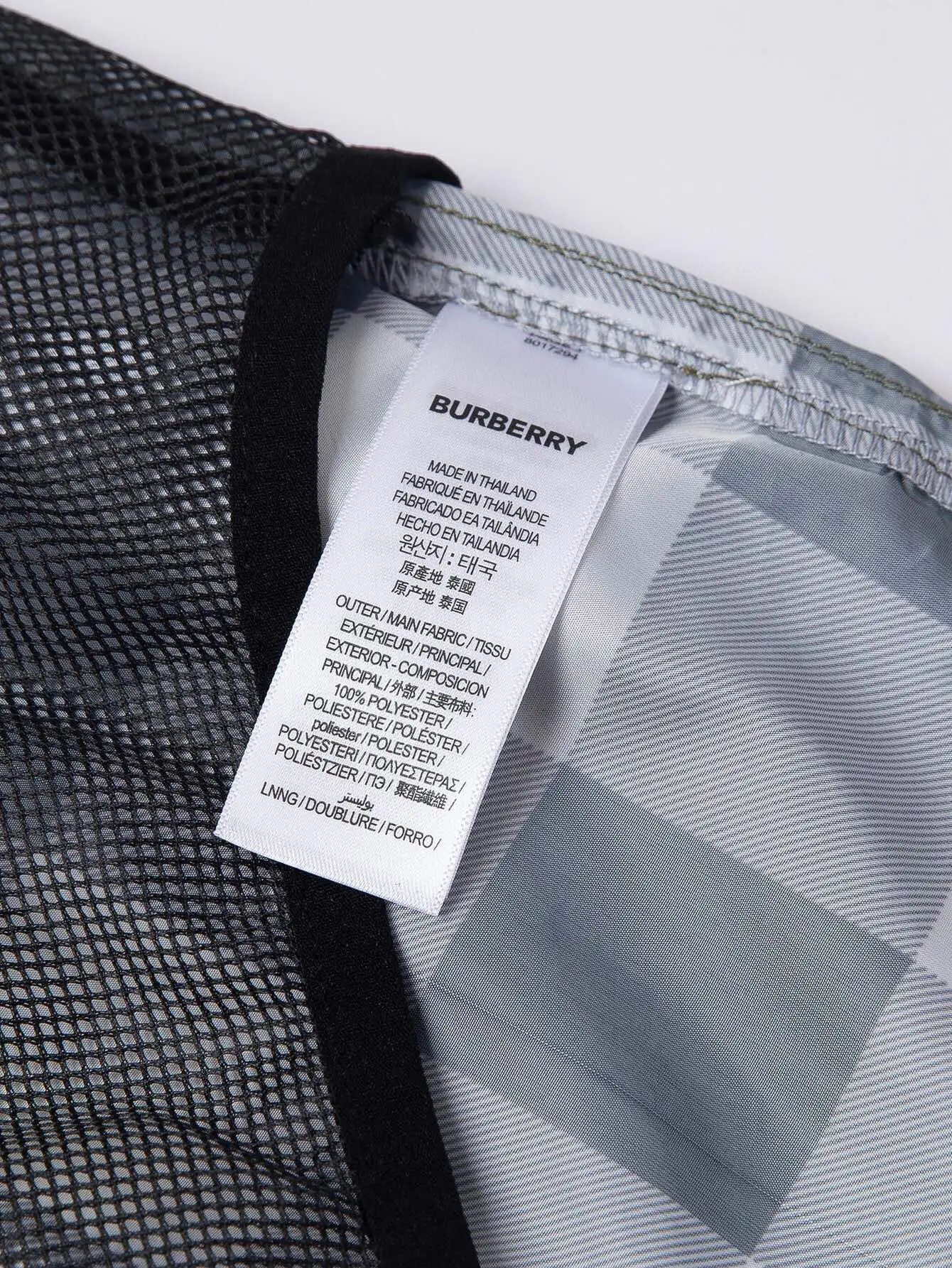 Check Print Drawstring Swim Shorts D10516287 — view 8