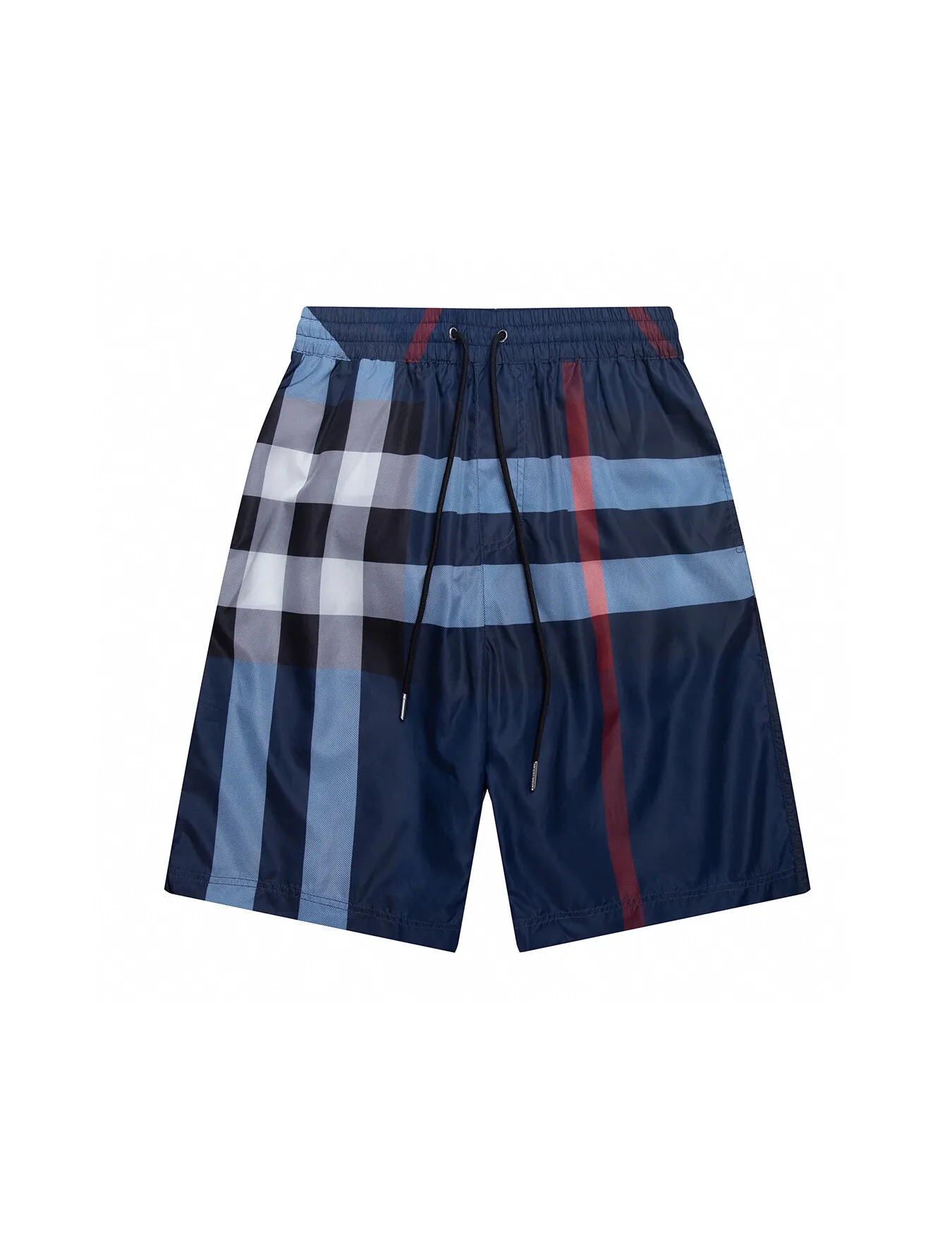 Check Print Drawstring Swim Shorts D10516286 — view 3
