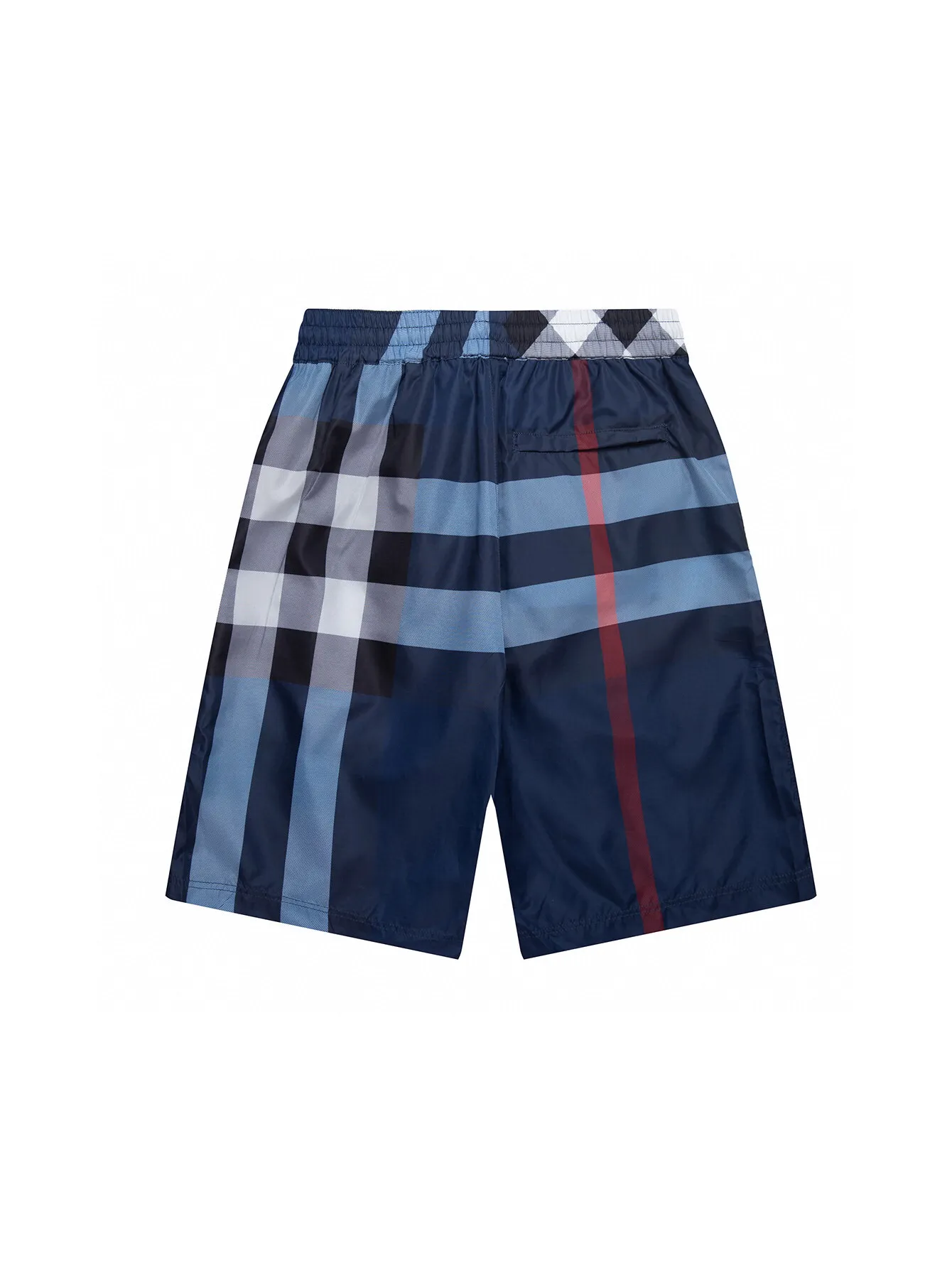 Check Print Drawstring Swim Shorts D10516286 — view 4