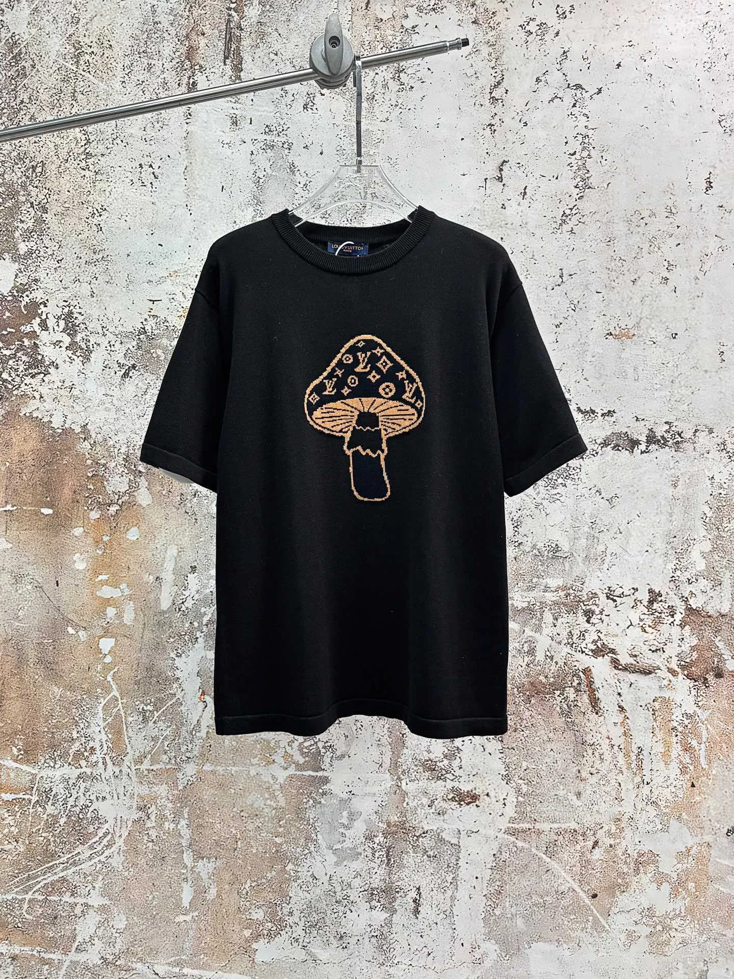 Mushroom Monogram Jacquard T-Shirt D18014329