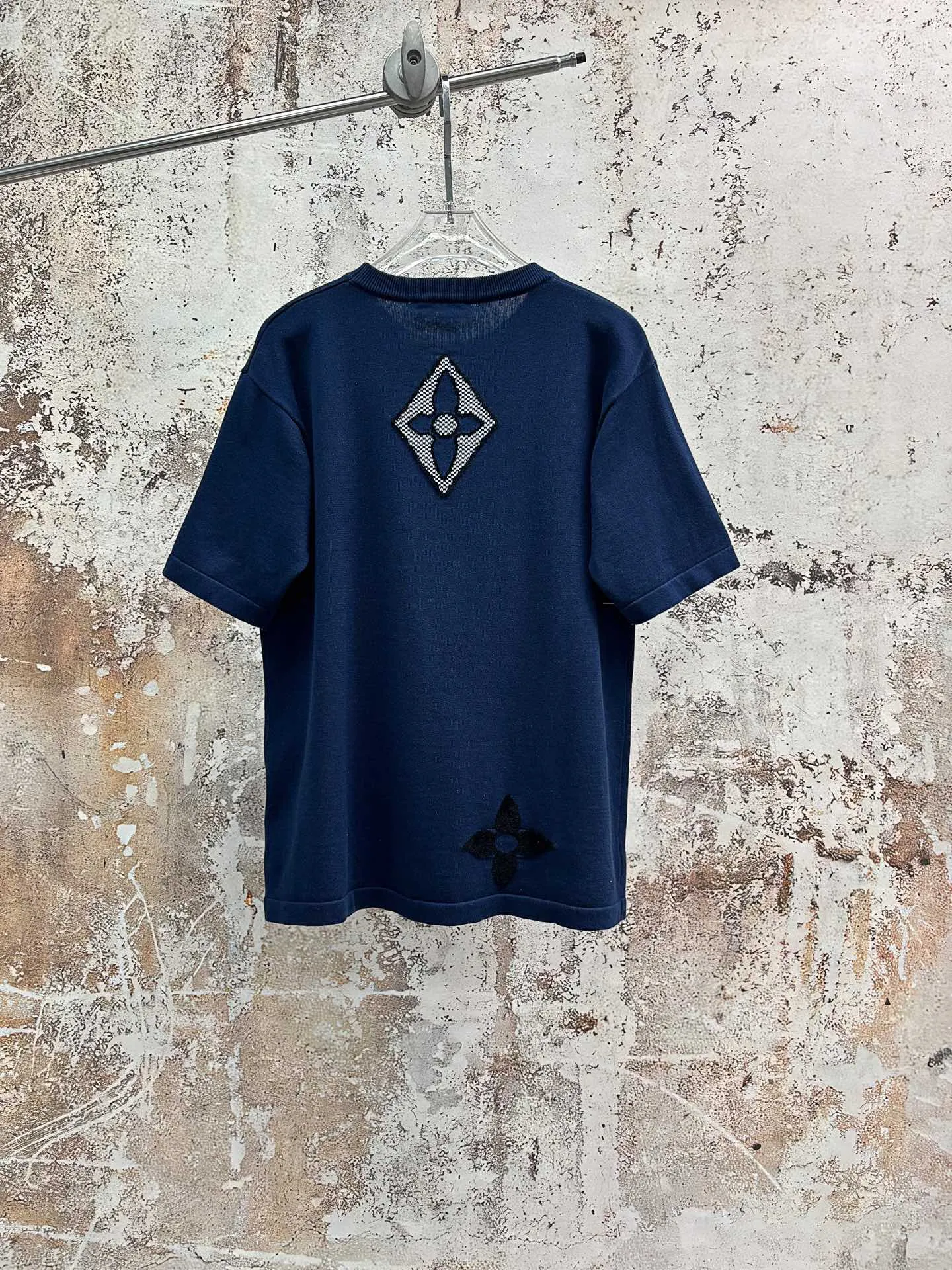 Monogram Jacquard Cotton Knit T-Shirt D18514328 — view 2