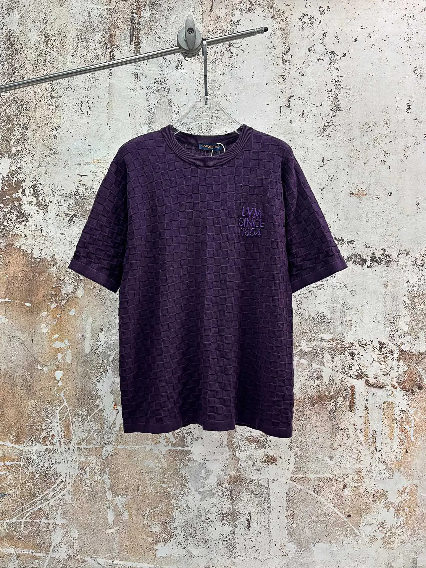 Damier Jacquard Cotton T-Shirt D18514331