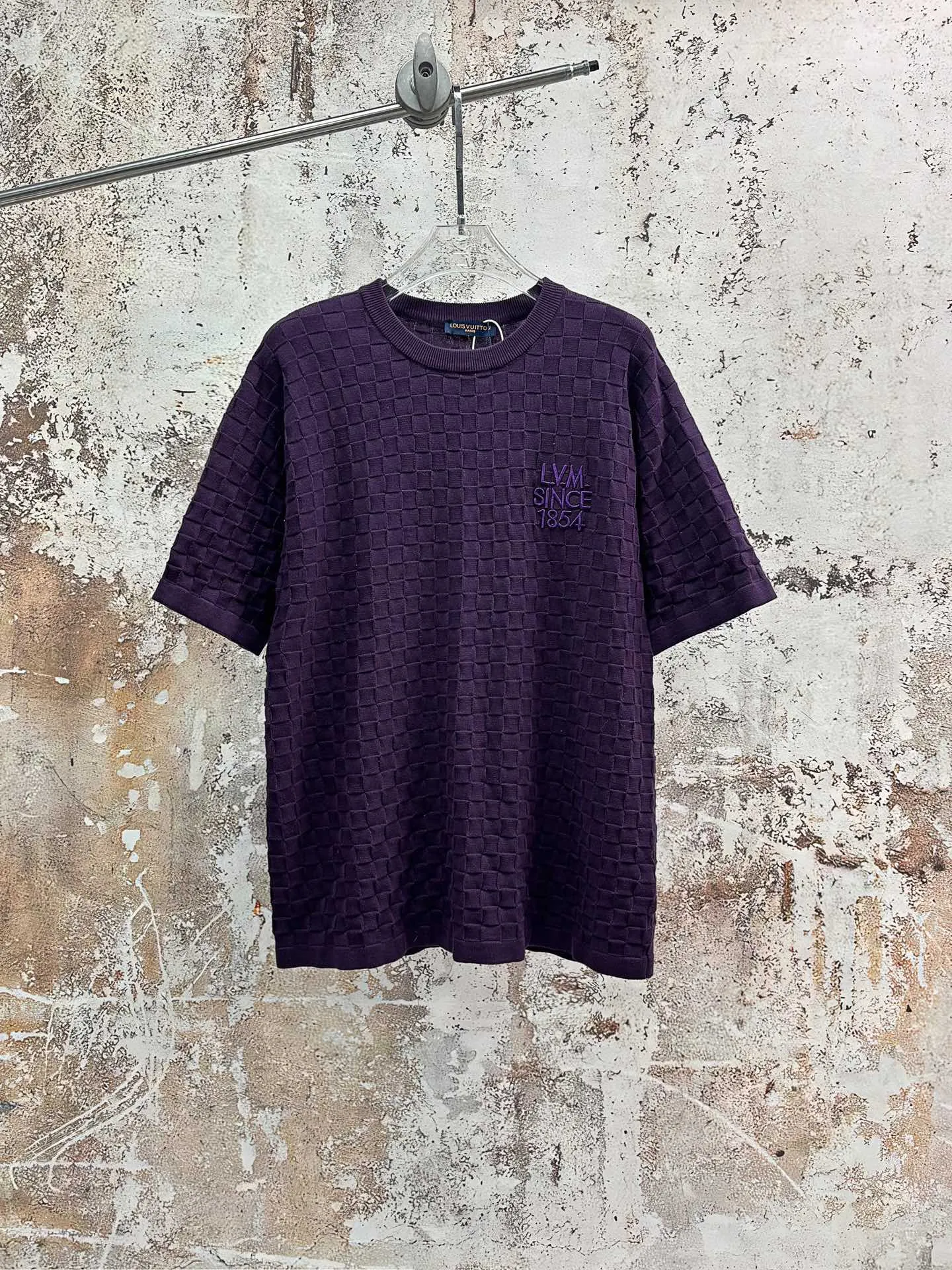Damier Jacquard Cotton T-Shirt D18514331