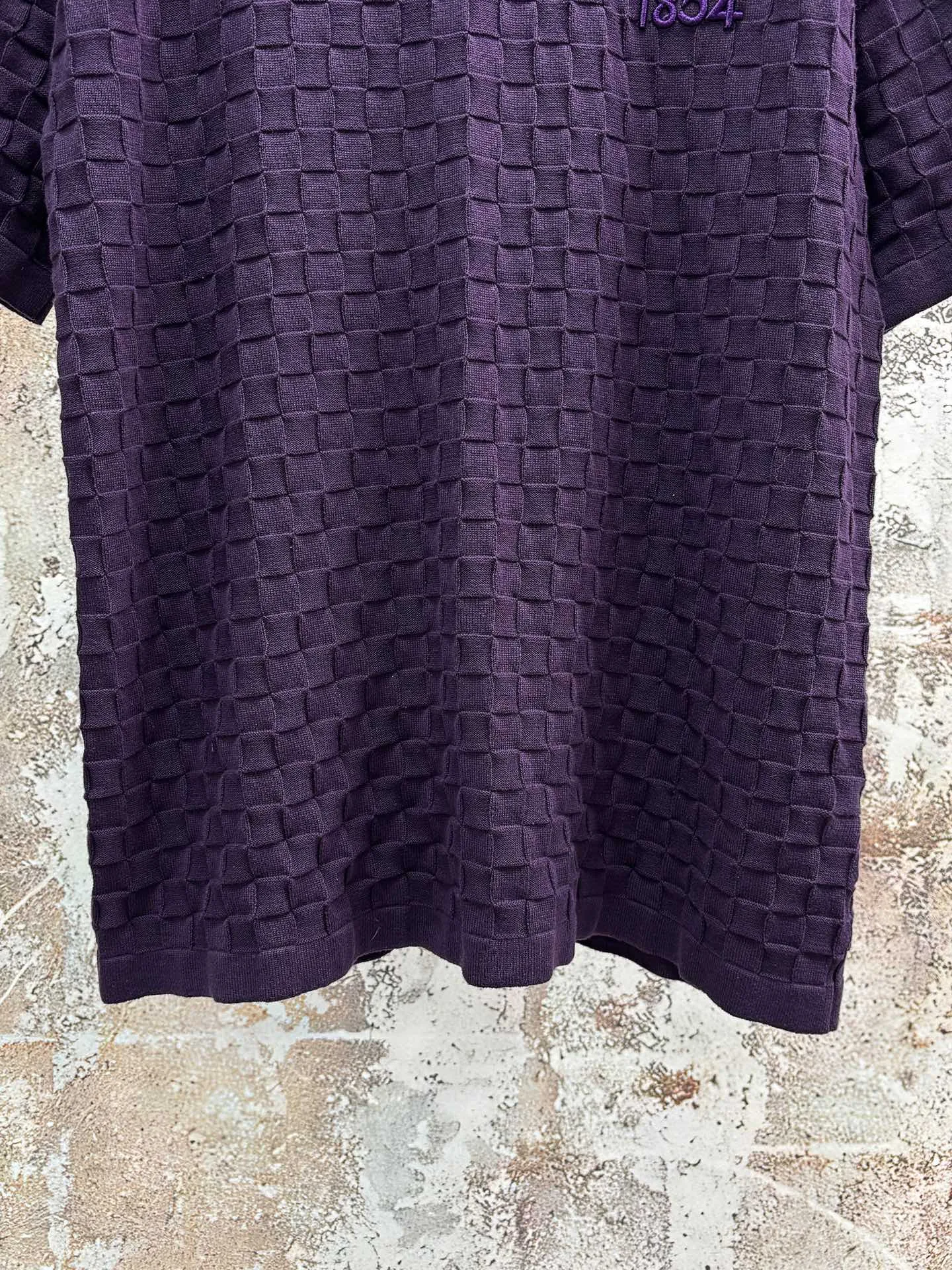 Damier Jacquard Cotton T-Shirt D18514331 — view 5