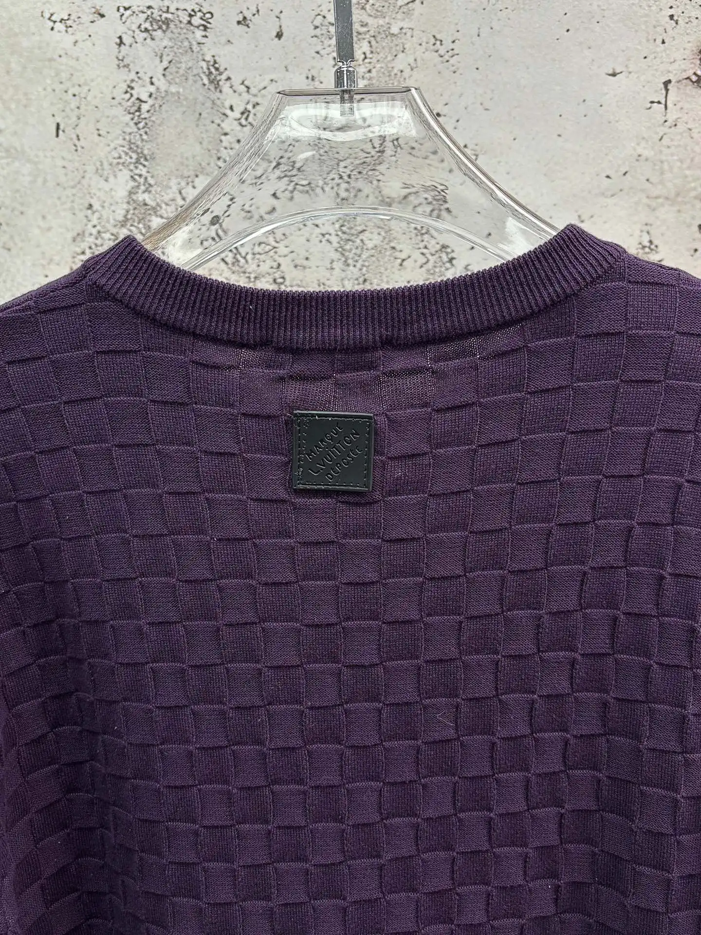Damier Jacquard Cotton T-Shirt D18514331 — view 6