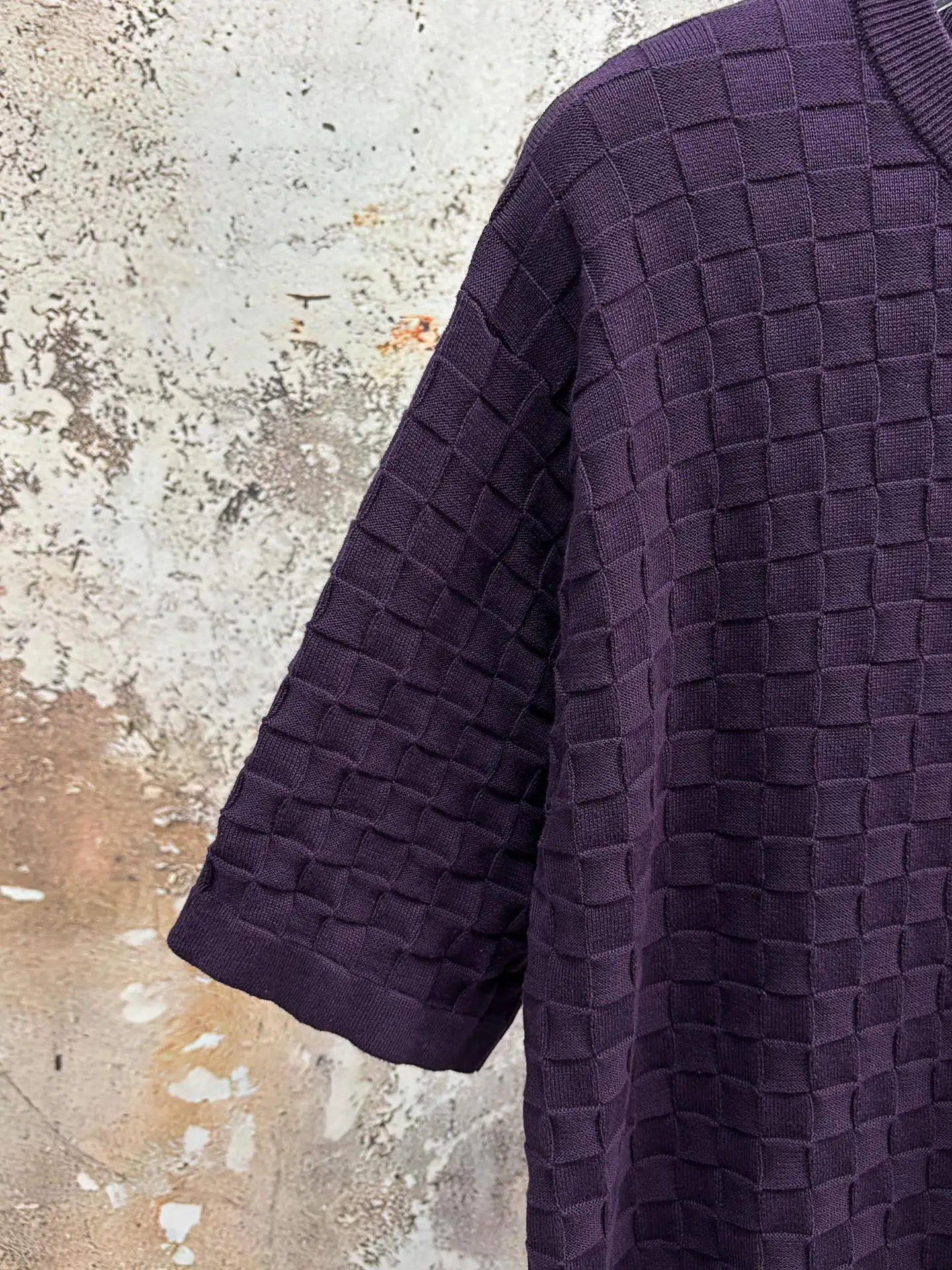Damier Jacquard Cotton T-Shirt D18514331 — view 7
