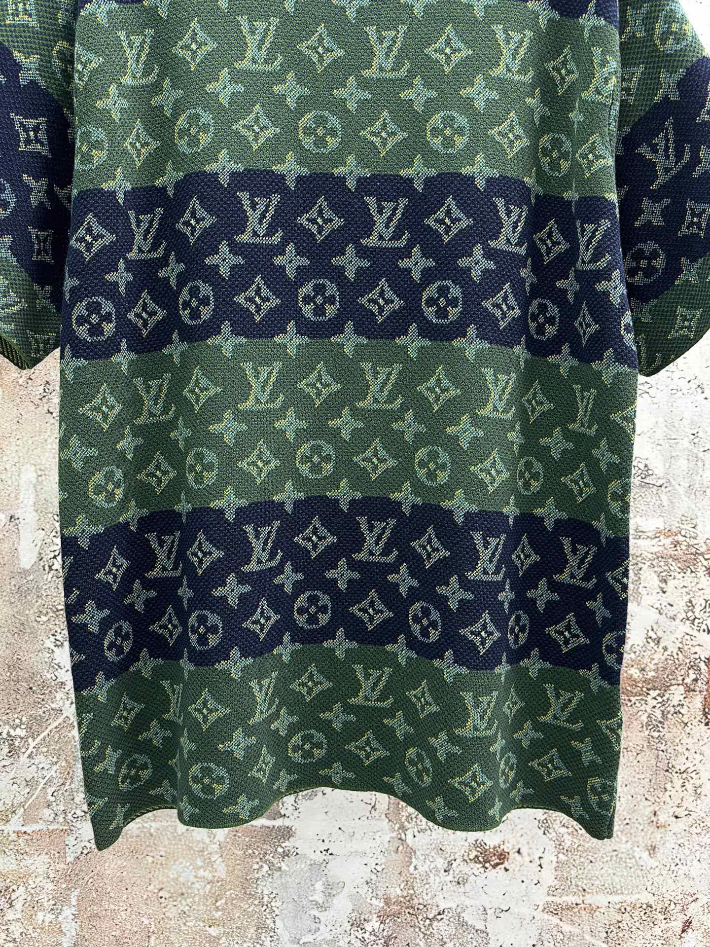 Monogram Striped Cotton T-Shirt D19014327 — view 4