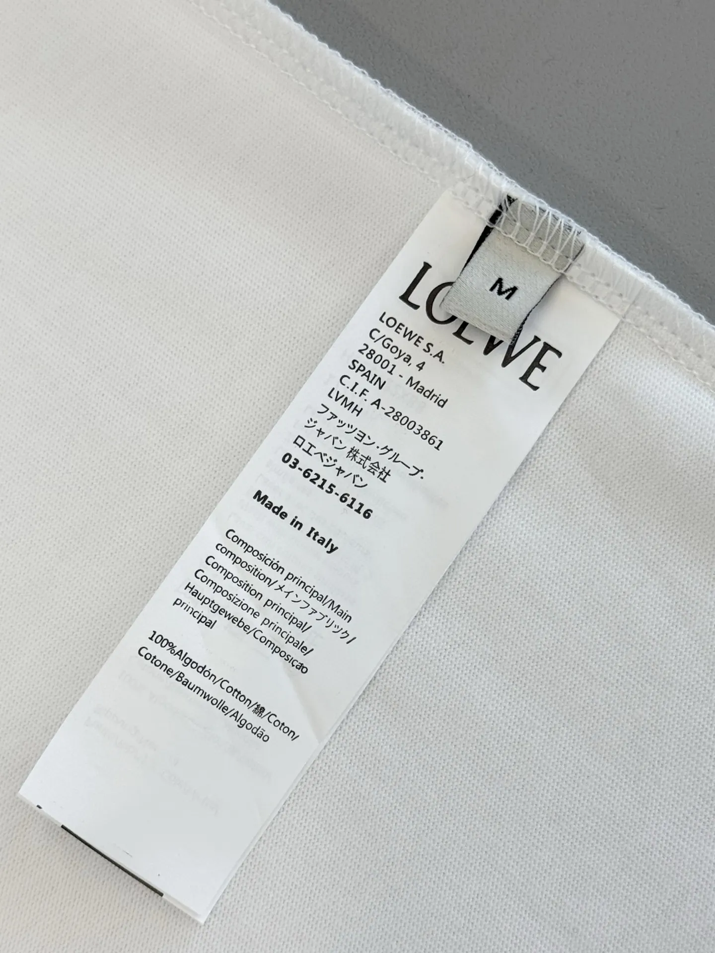 Anagram Embroidered Cotton T-Shirt D13513798 — view 9