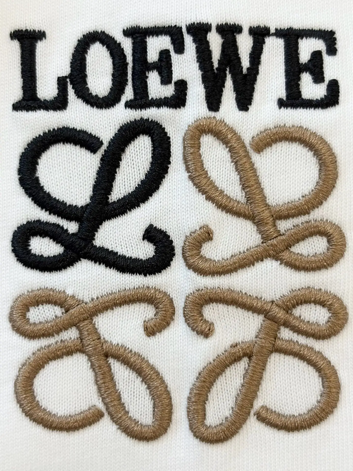 Anagram Embroidered Cotton T-Shirt D13513766 — view 5