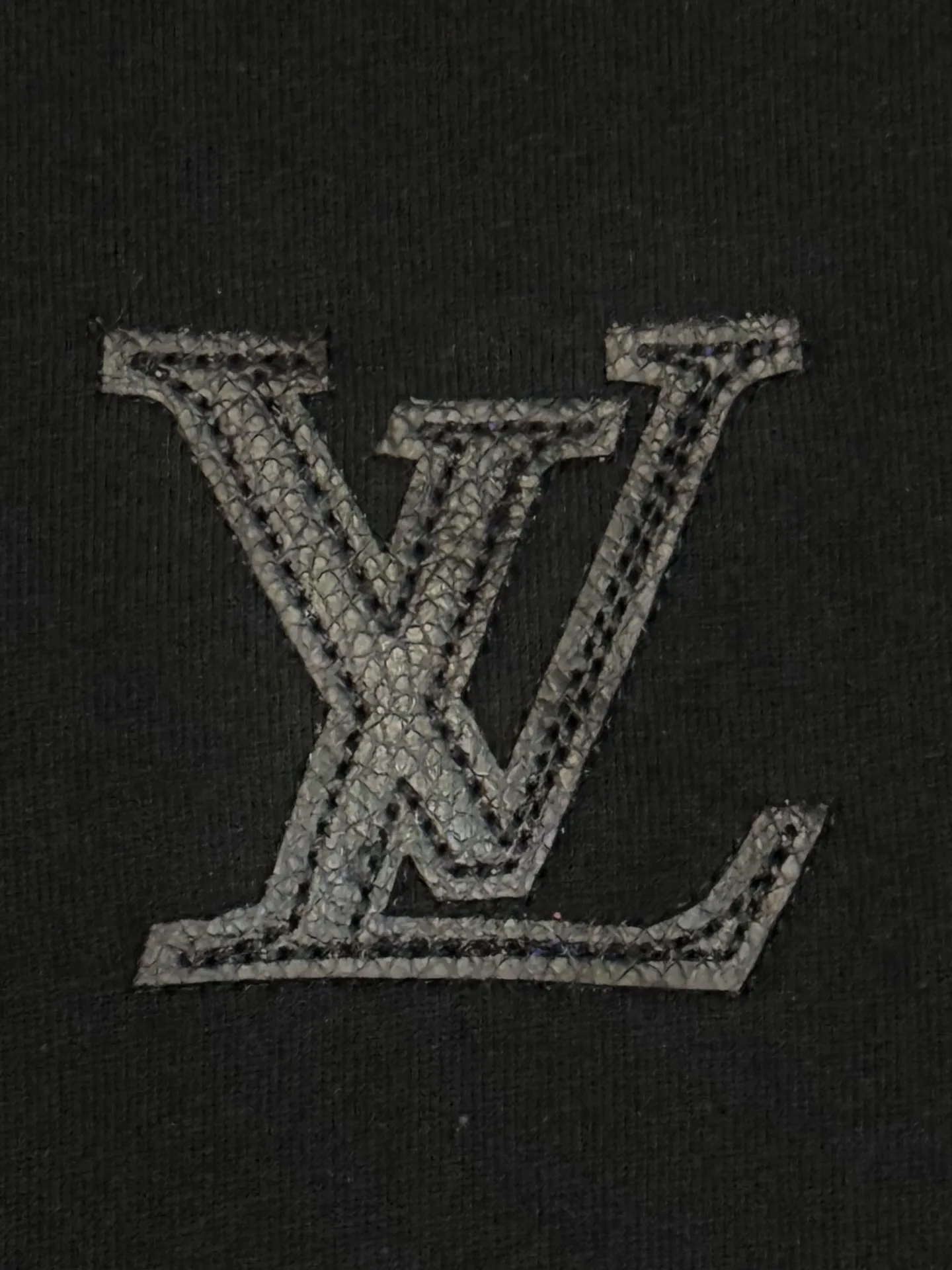 Leather Patch Logo Cotton T-Shirt D13513805 — view 4
