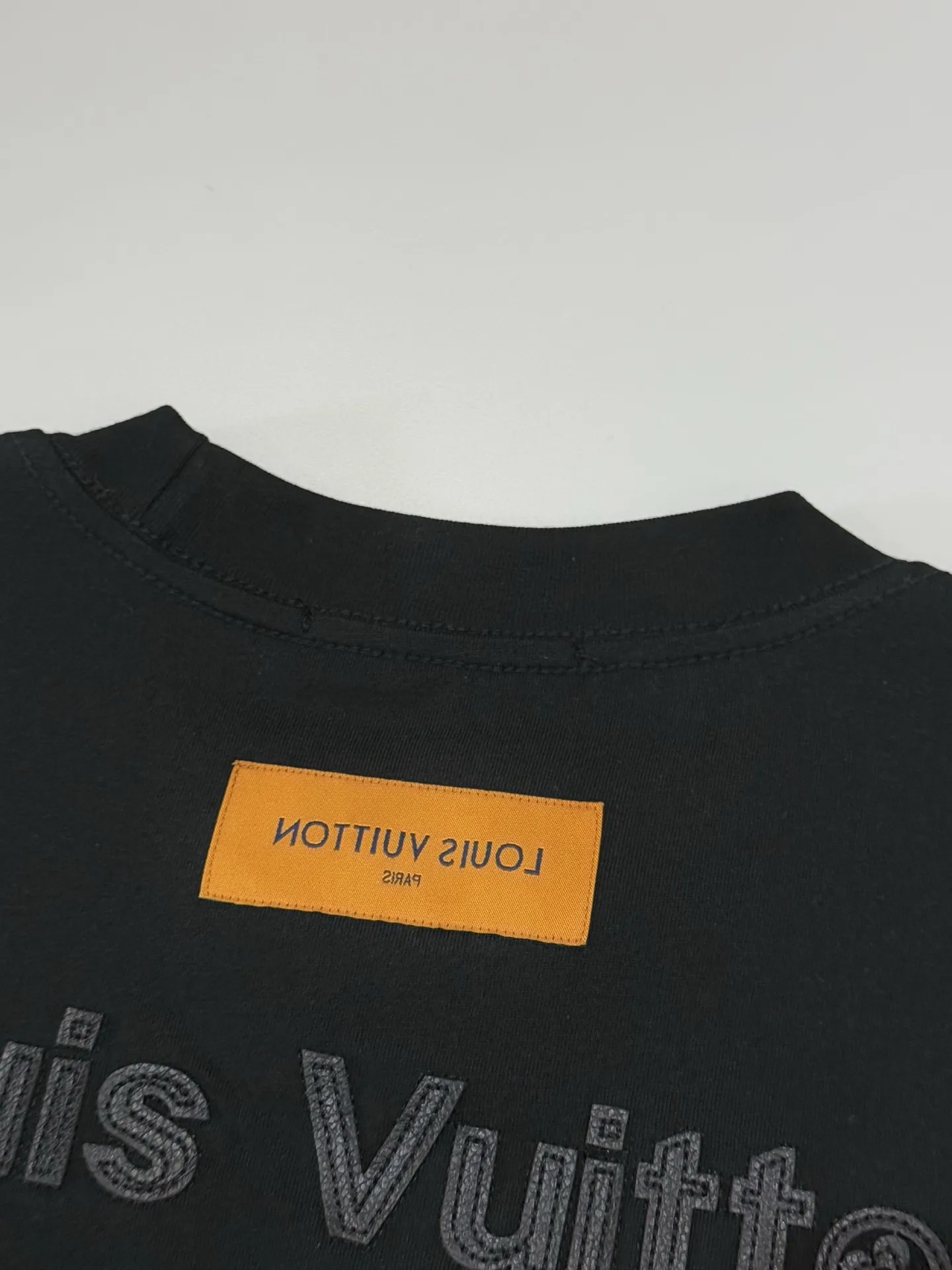 Leather Patch Logo Cotton T-Shirt D13513805 — view 6