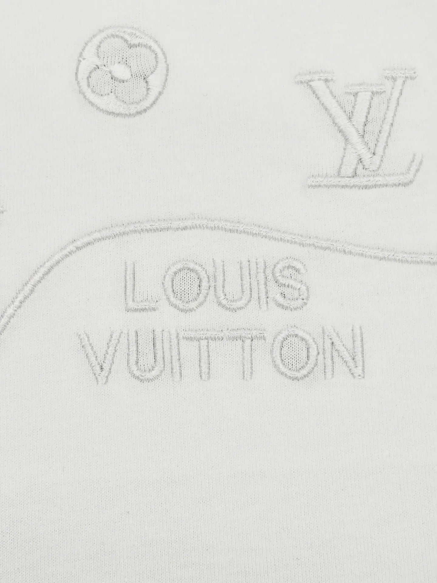 Monogram Embroidered Cotton T-Shirt D13513491 — view 4