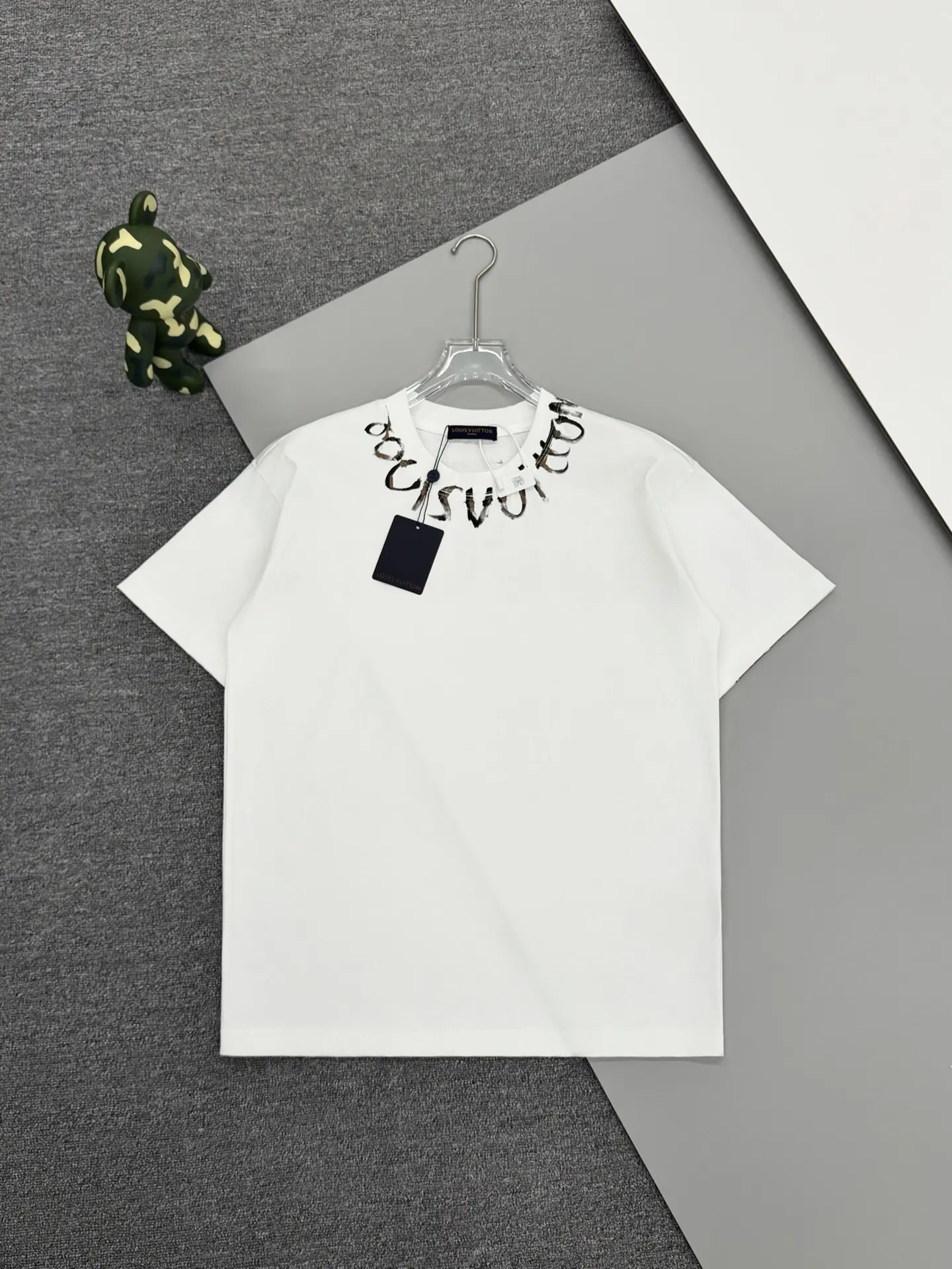Hand-Painted Logo Cotton T-Shirt D13513770