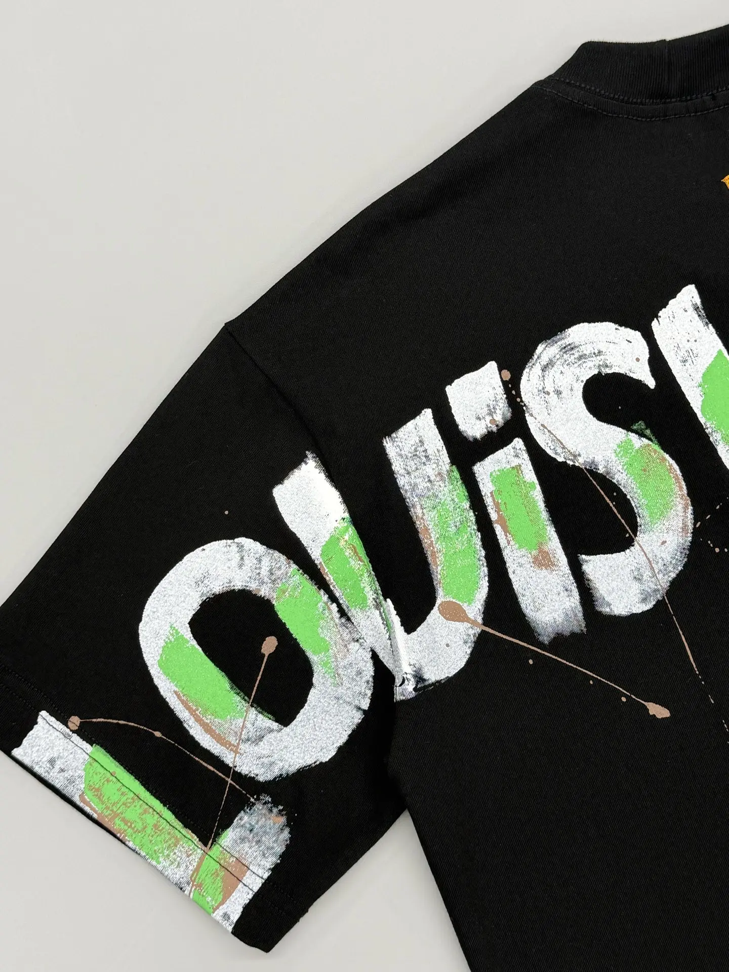 Hand-Painted Logo Crew-Neck T-Shirt D13513771 — view 7