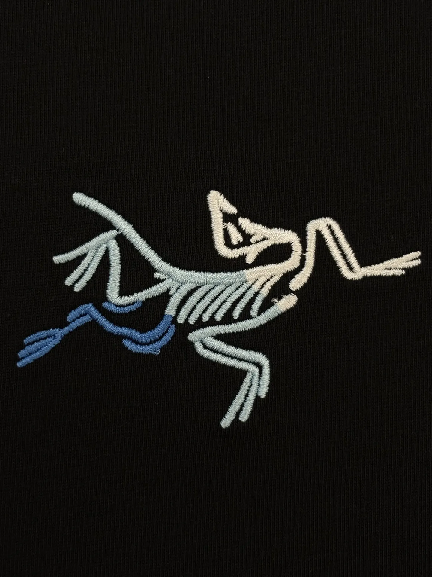 Embroidered Gradient Logo Cotton T-Shirt D13513494 — view 4