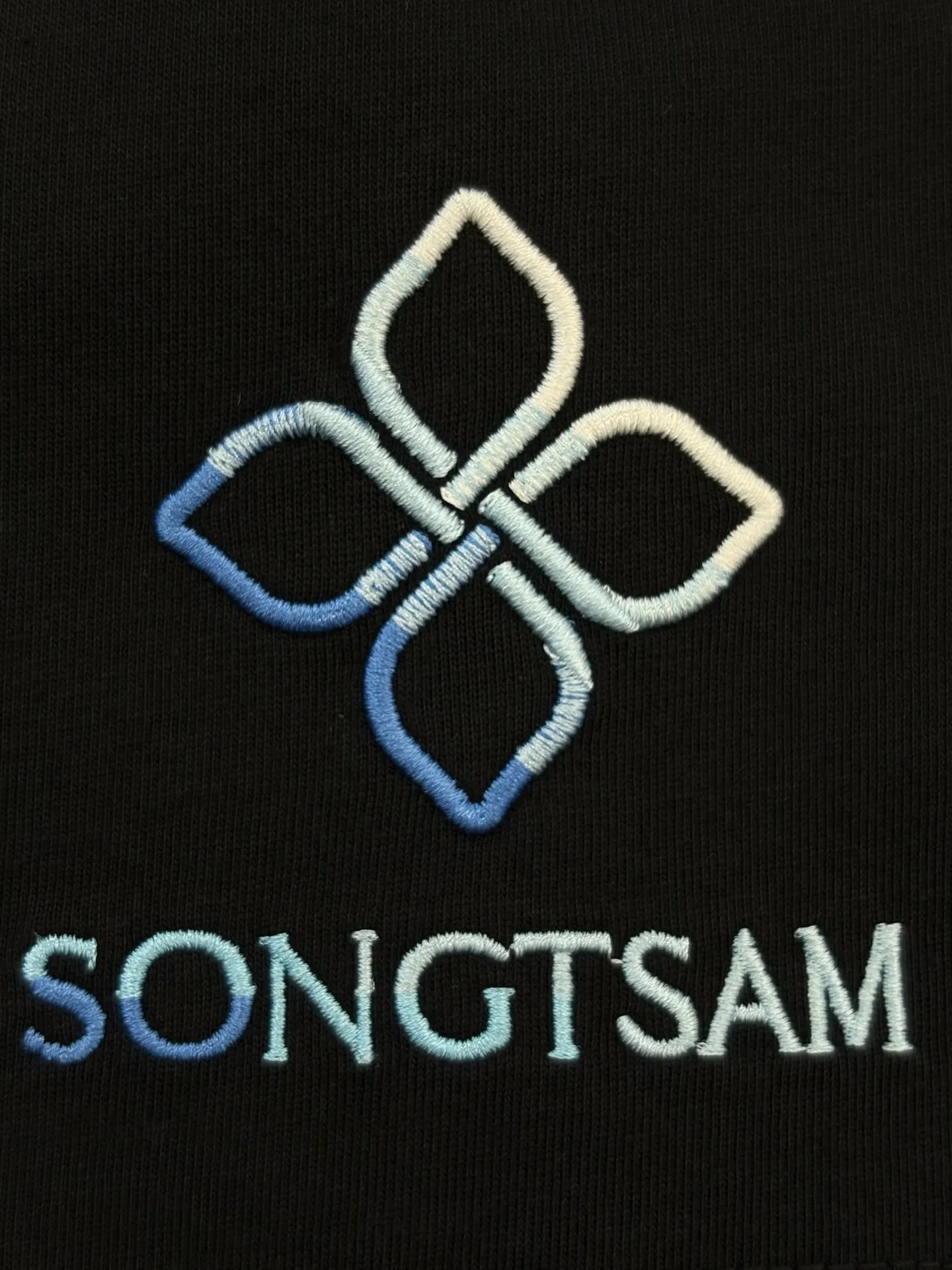 Embroidered Gradient Logo Cotton T-Shirt D13513494 — view 6