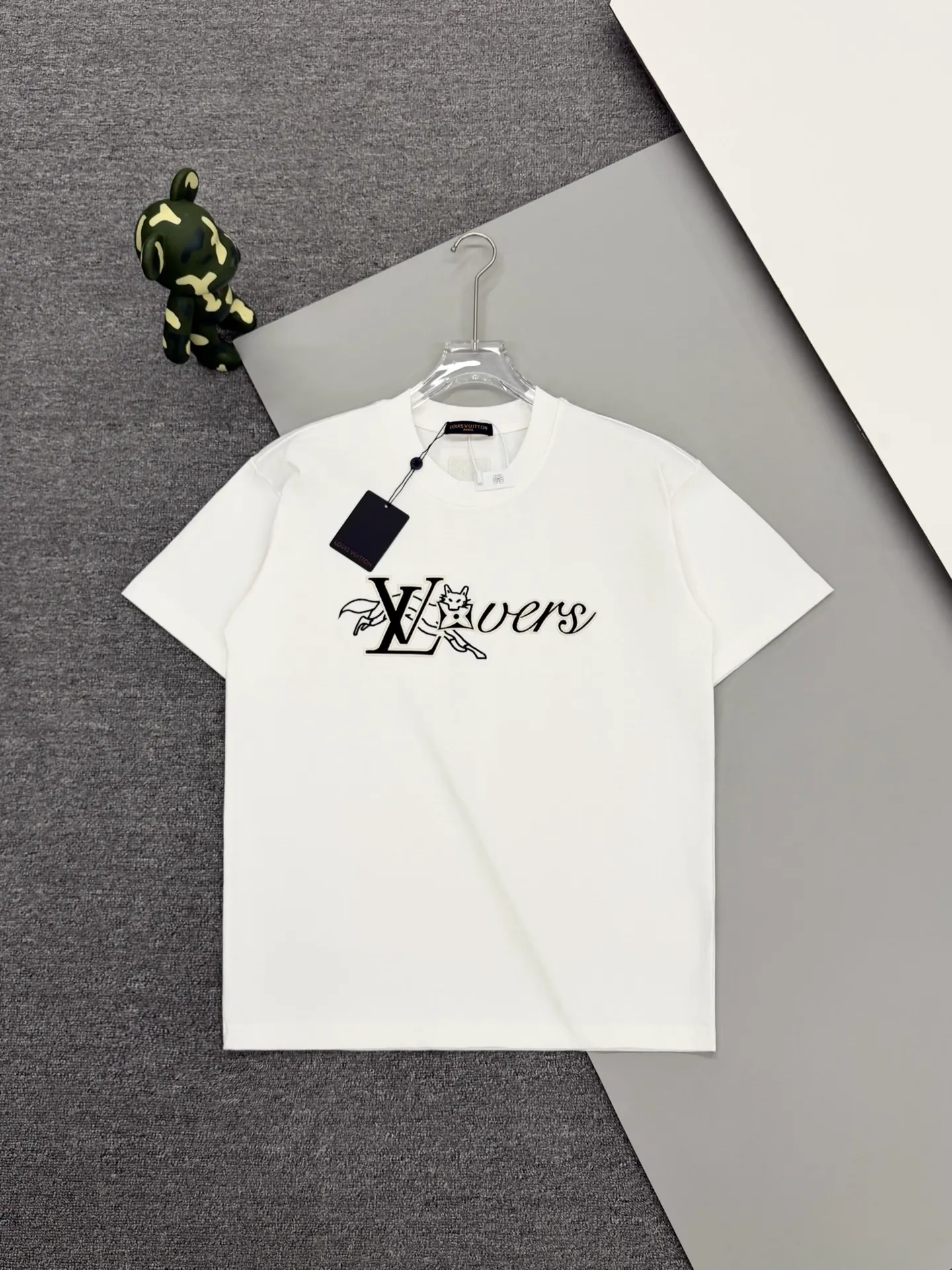 LV Lovers Fox Embroidered Cotton T-Shirt D13513776