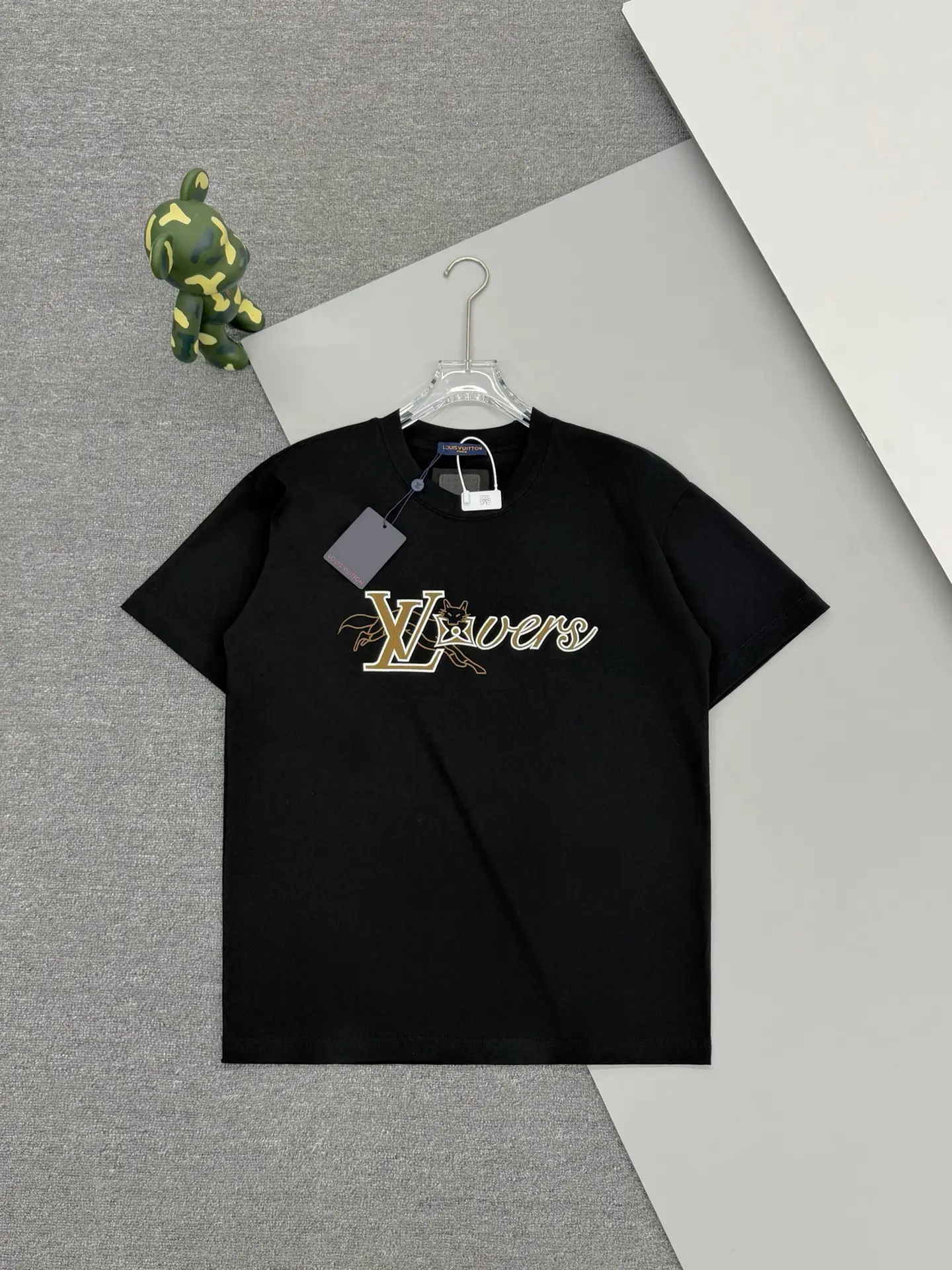 LV Lovers Fox Embroidered Cotton T-Shirt D13513777