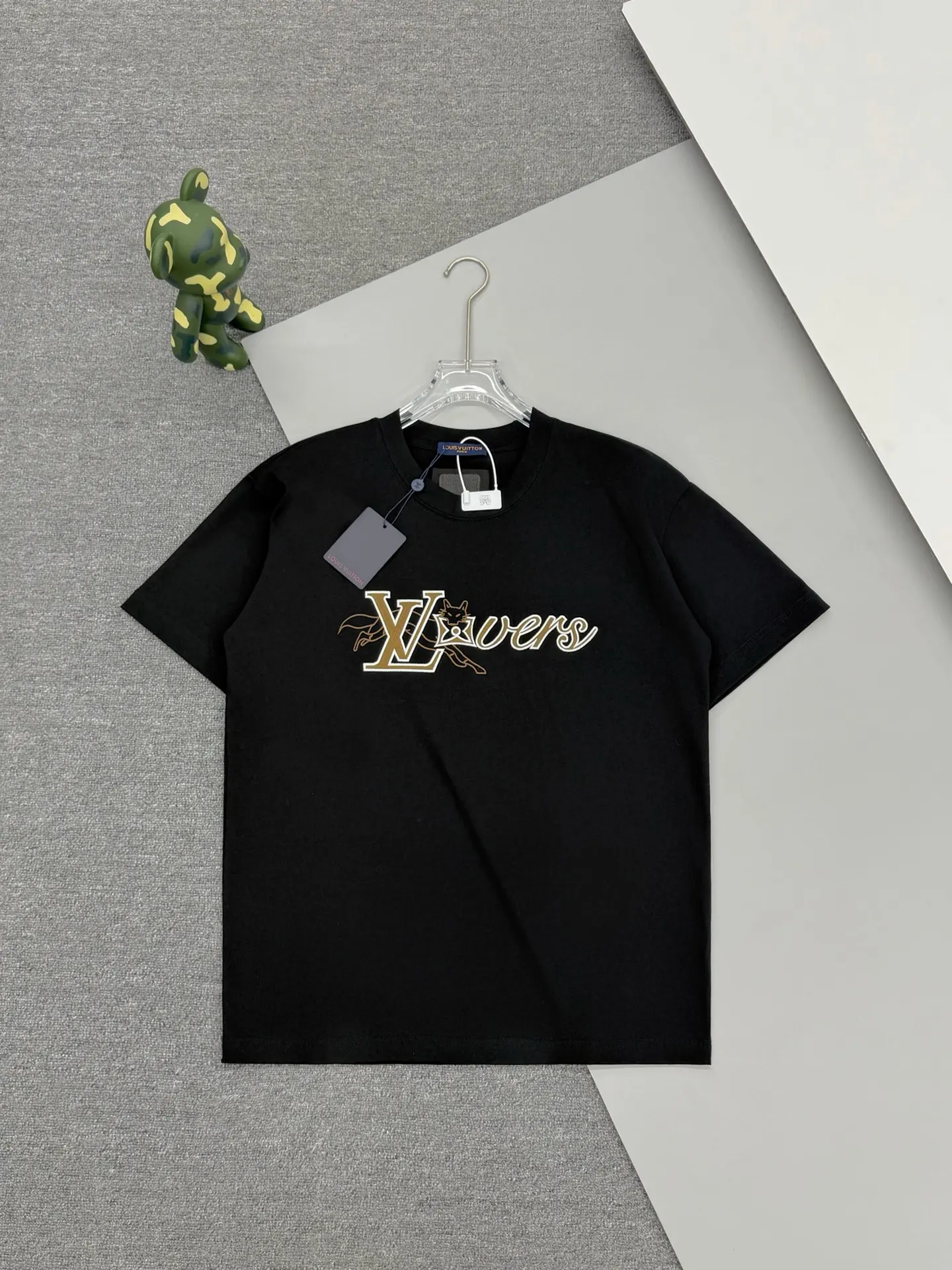 LV Lovers Fox Embroidered Cotton T-Shirt D13513777