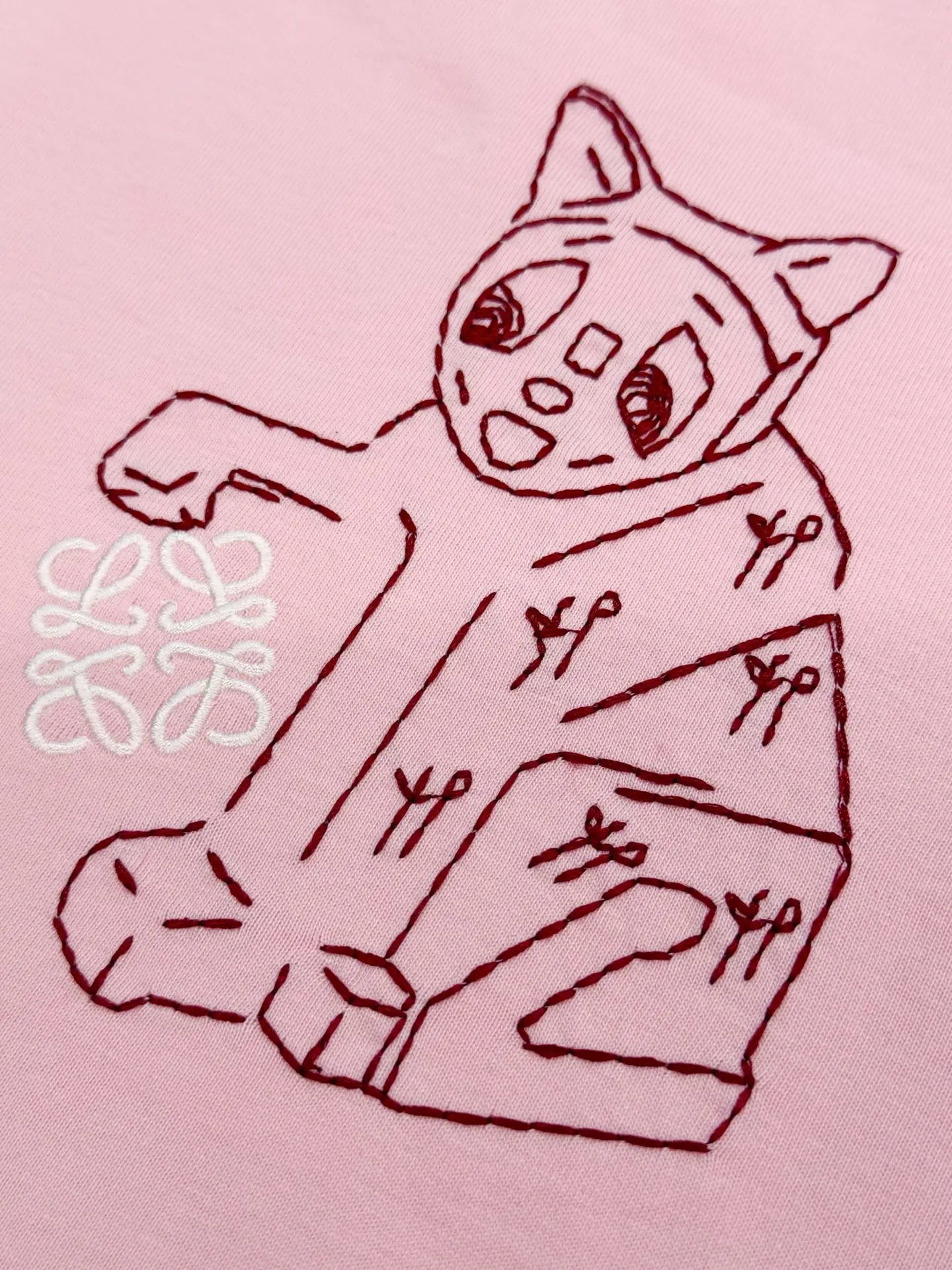 Loewe x Louis Wain Embroidered Cat T-Shirt D13513517 — view 6