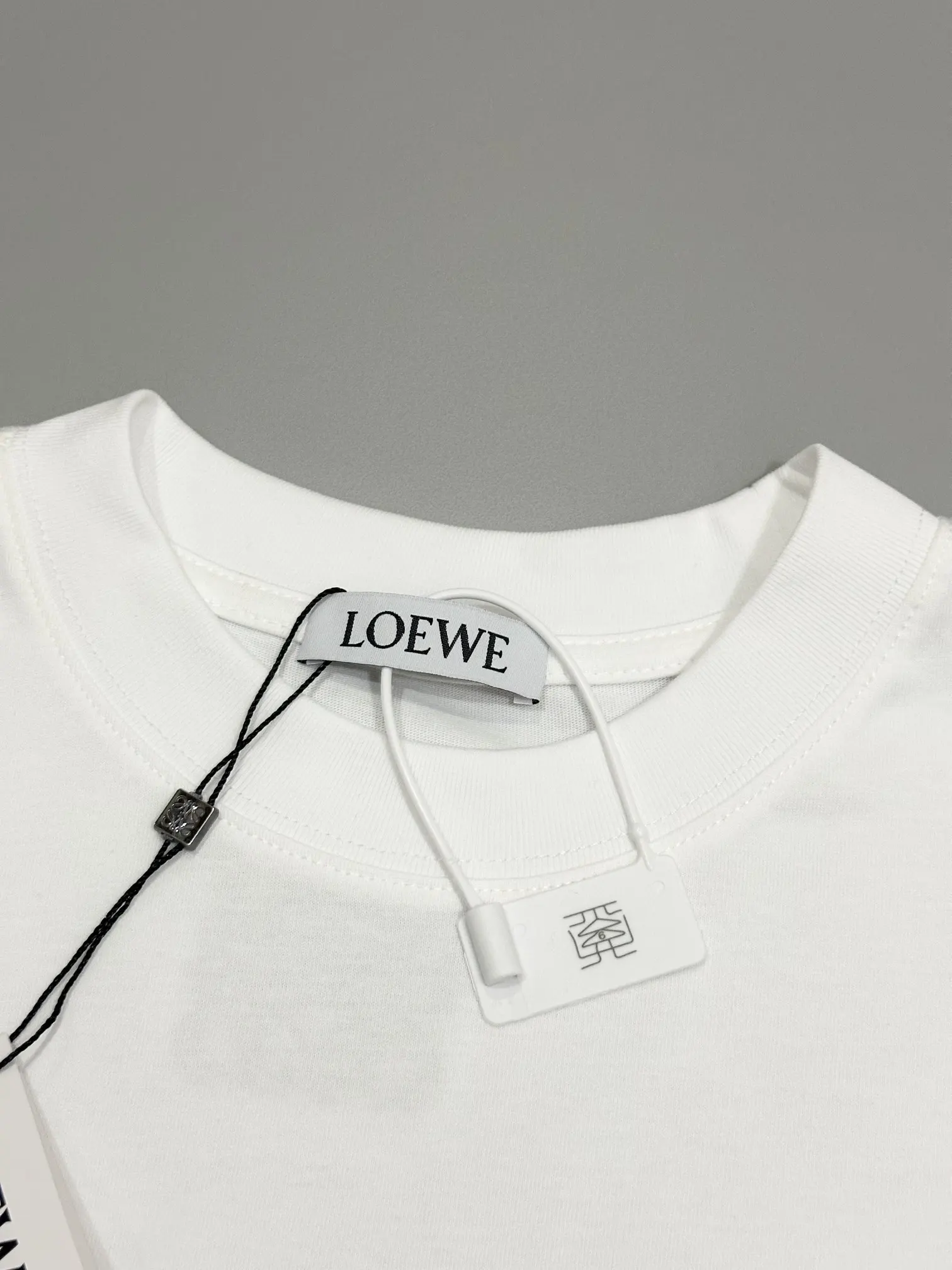 Anagram Logo Embroidered Cotton T-Shirt D13513668 — view 3