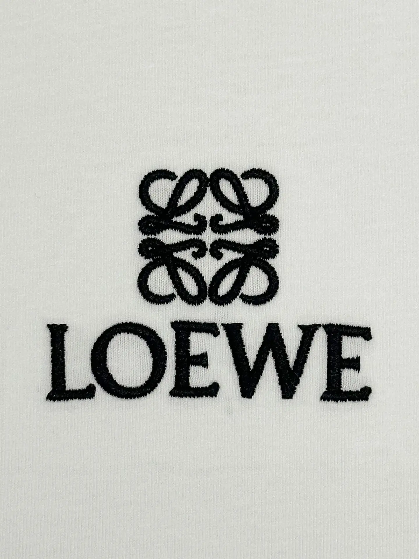 Anagram Logo Embroidered Cotton T-Shirt D13513668 — view 4