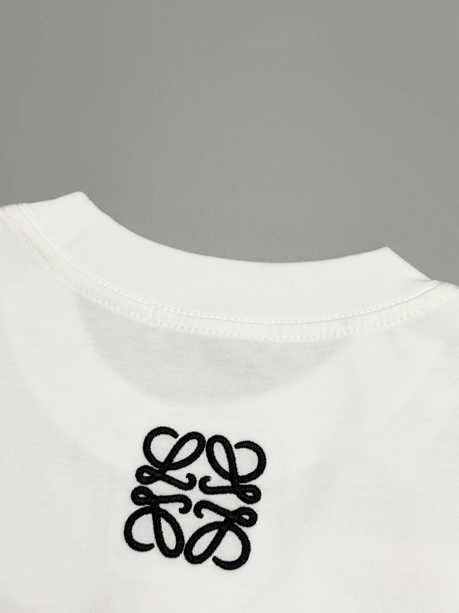 Anagram Logo Embroidered Cotton T-Shirt D13513668 — view 8