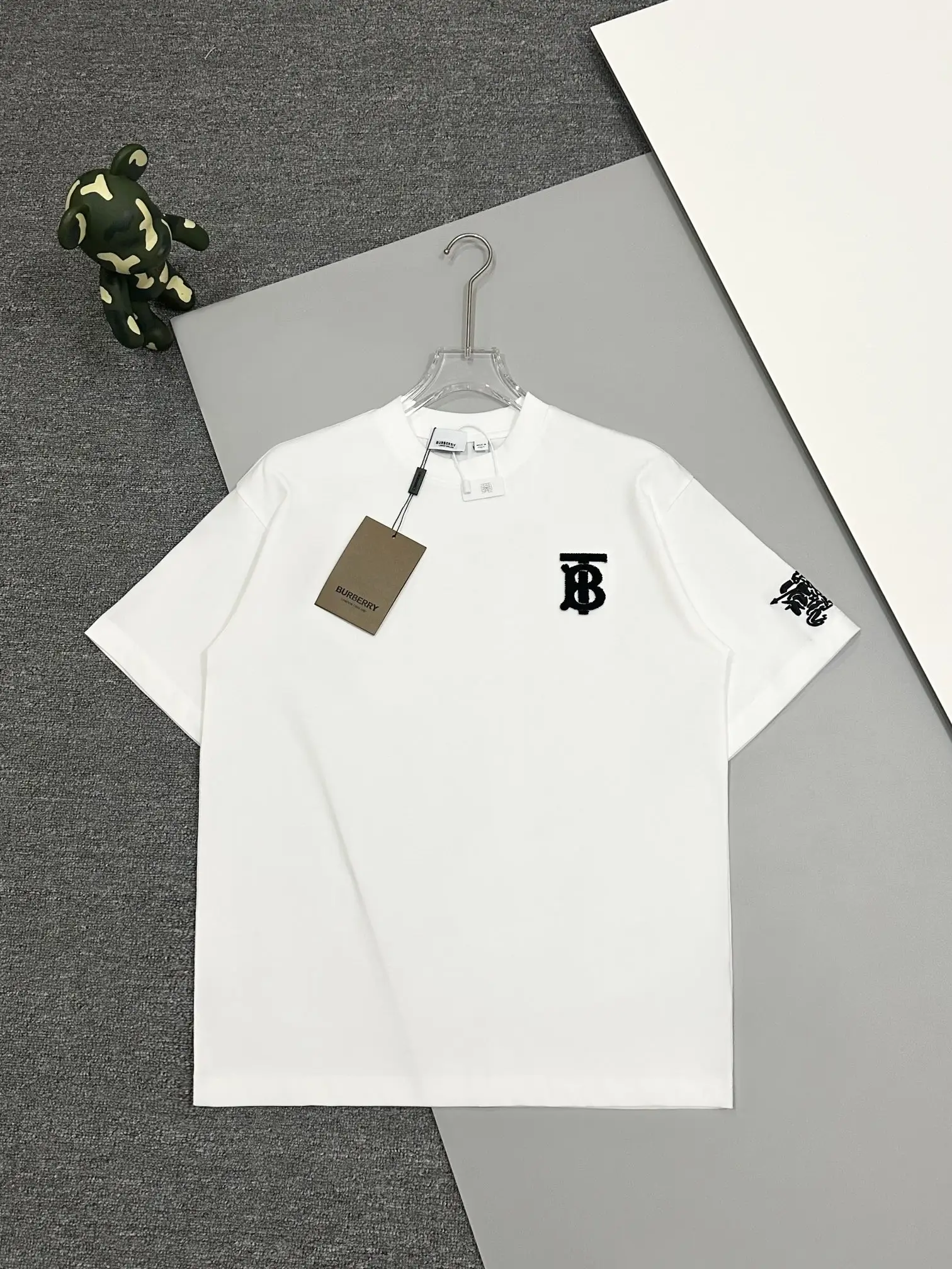 TB Monogram Embroidered Cotton T-Shirt D13513465