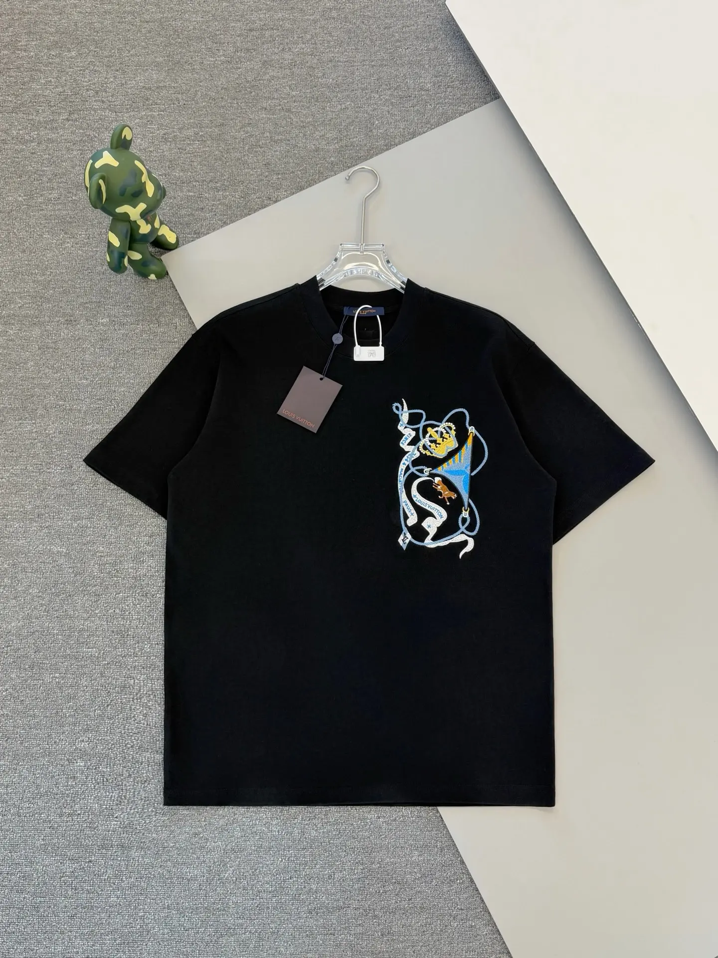 Embroidered Crown Logo Cotton T-Shirt D14013645