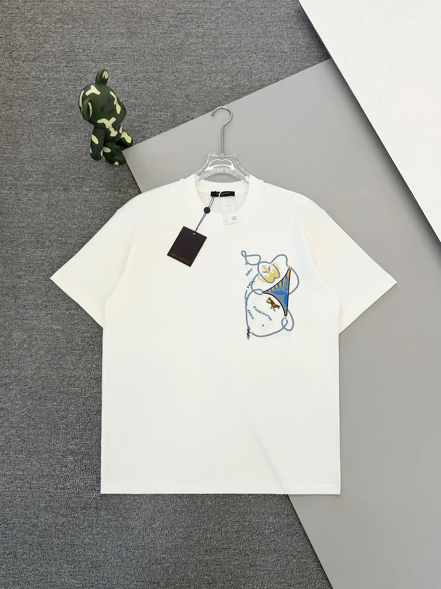 Embroidered Crown Logo Cotton T-Shirt D14013644