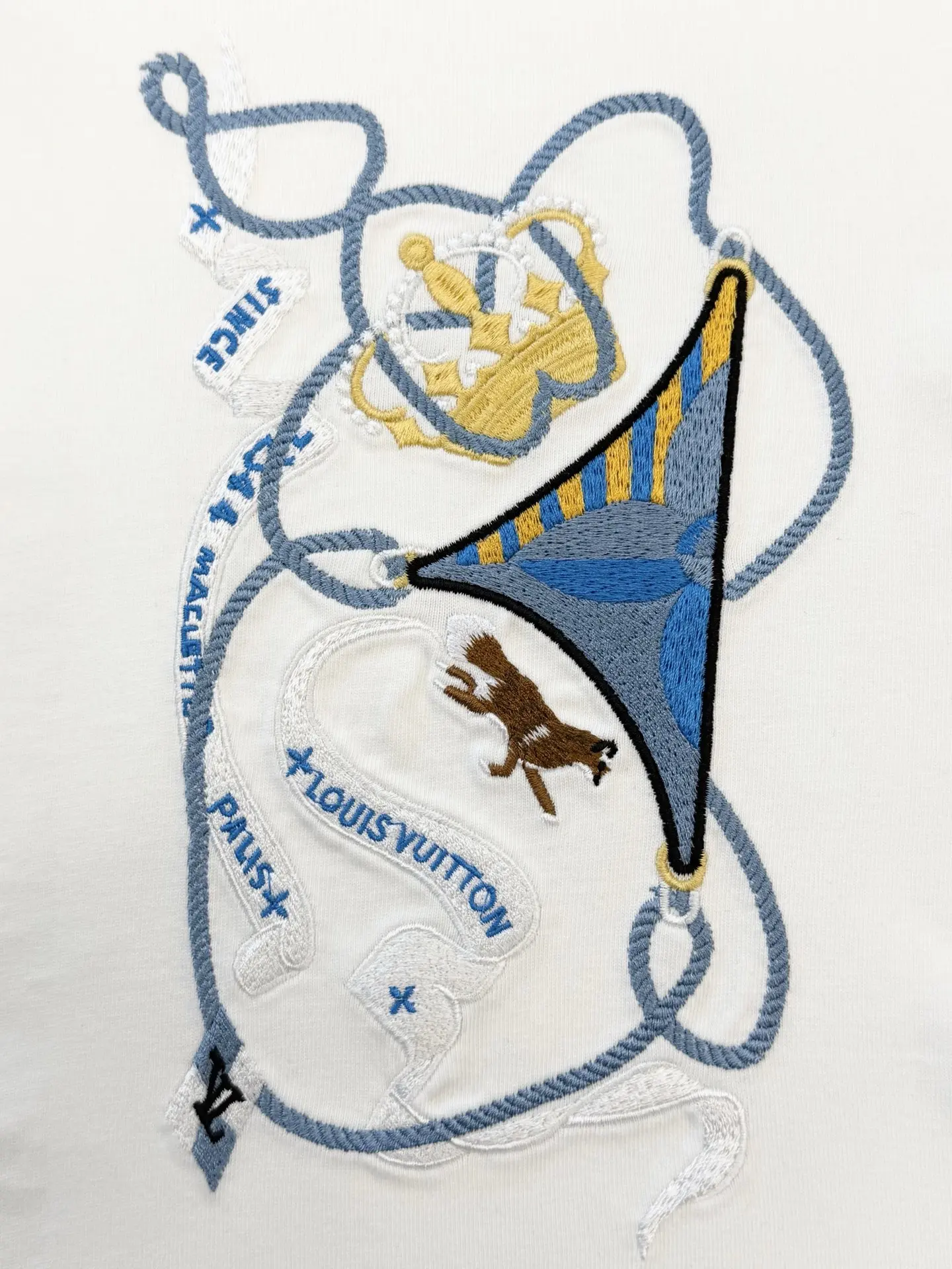 Embroidered Crown Logo Cotton T-Shirt D14013644 — view 4