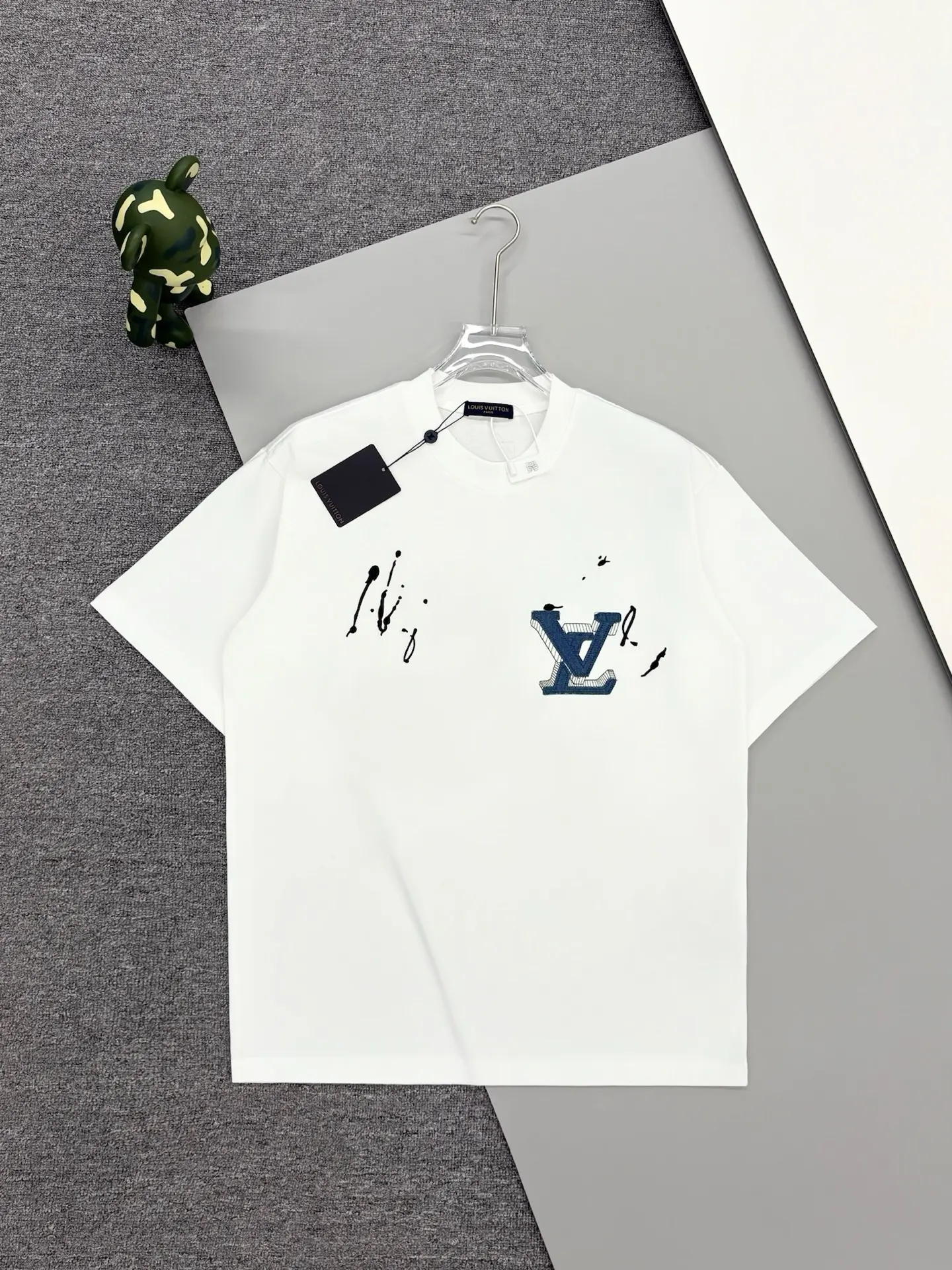 Embroidered Denim Patch Logo T-Shirt D14013794