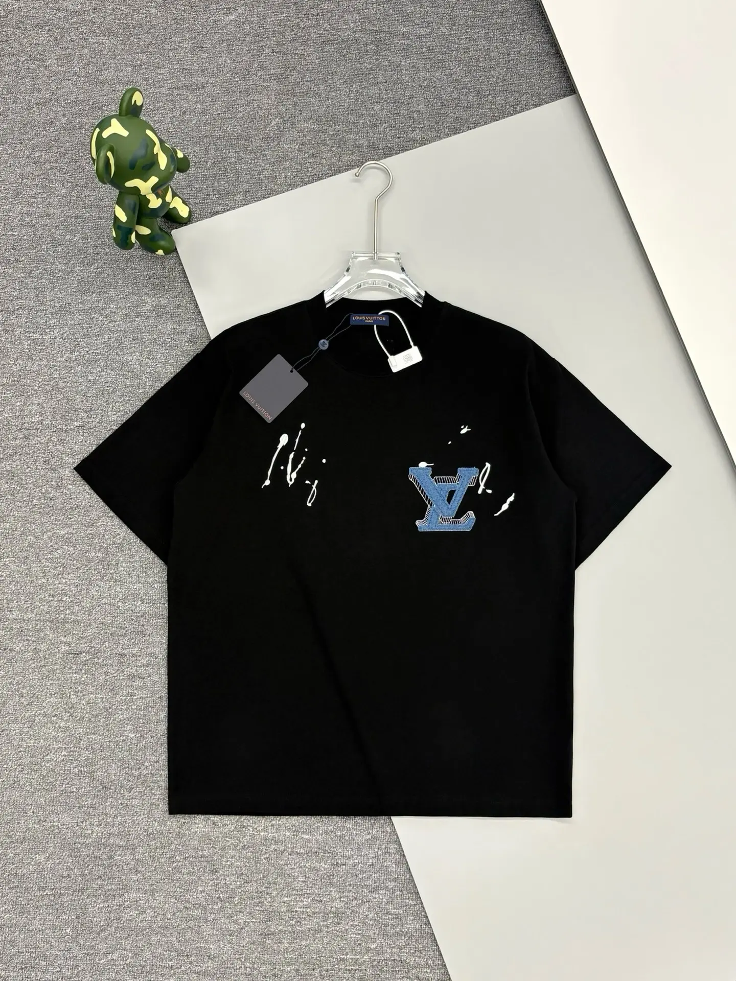 Embroidered Denim Patch Logo T-Shirt D14013795