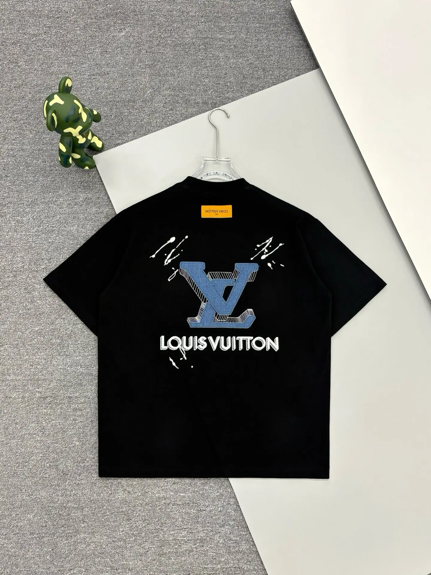 Embroidered Denim Patch Logo T-Shirt D14013795 — view 2