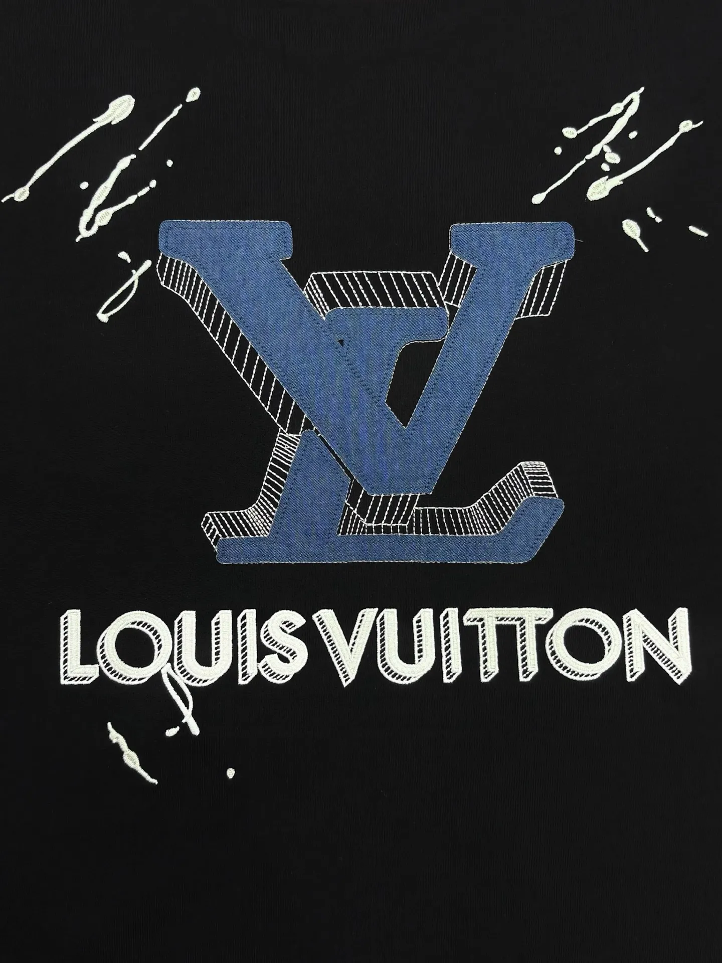 Embroidered Denim Patch Logo T-Shirt D14013795 — view 6
