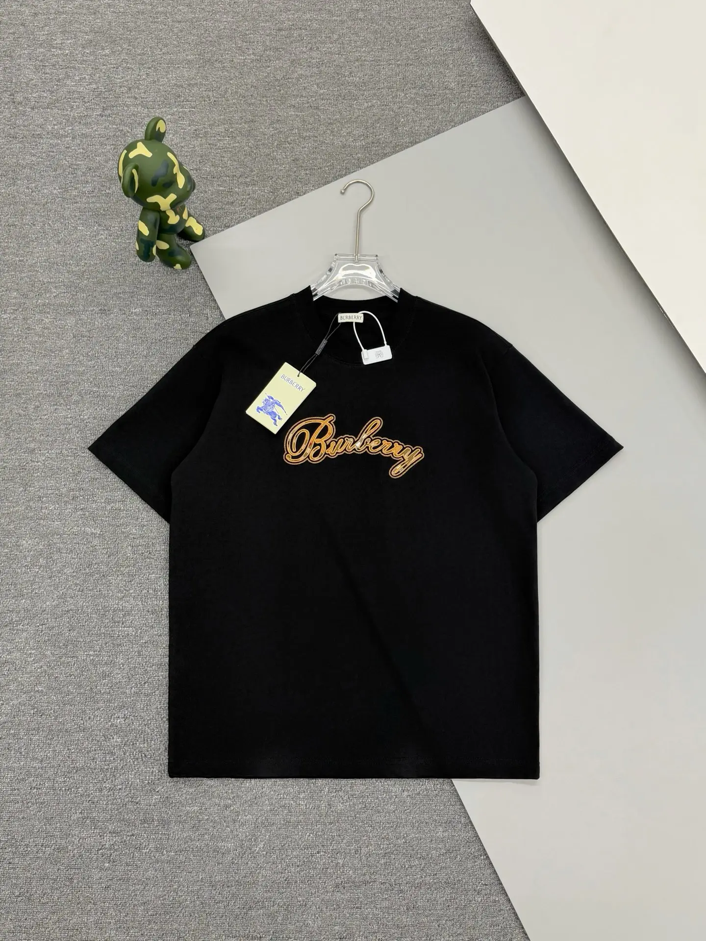 Logo Embroidery Check-Panel T-Shirt D14013478