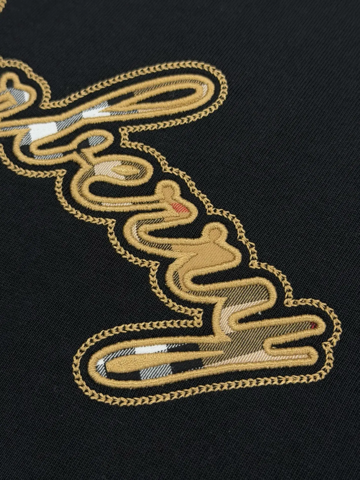 Logo Embroidery Check-Panel T-Shirt D14013478 — view 6